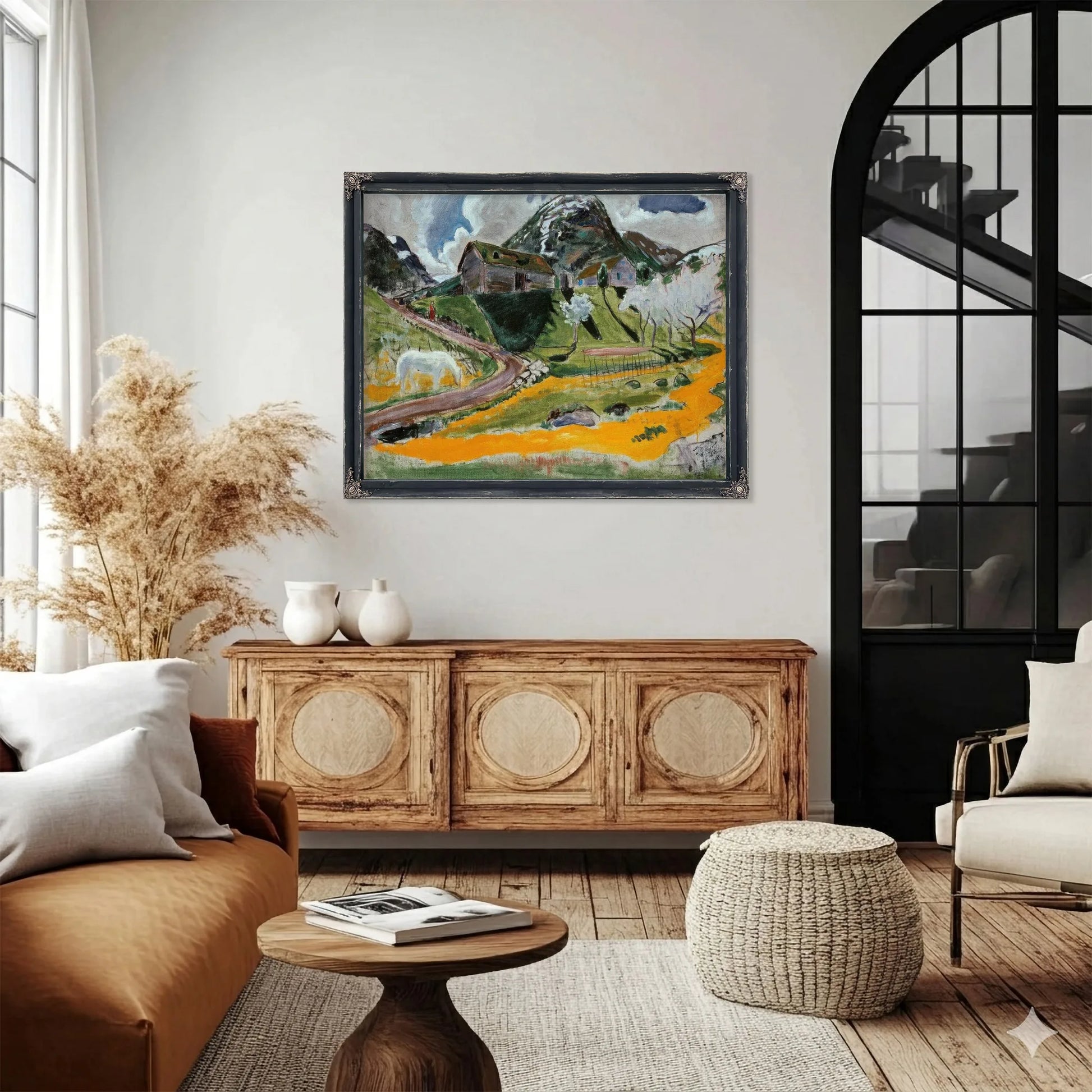 The White Horse In Spring By Nicolai Astrup Fine Art Print