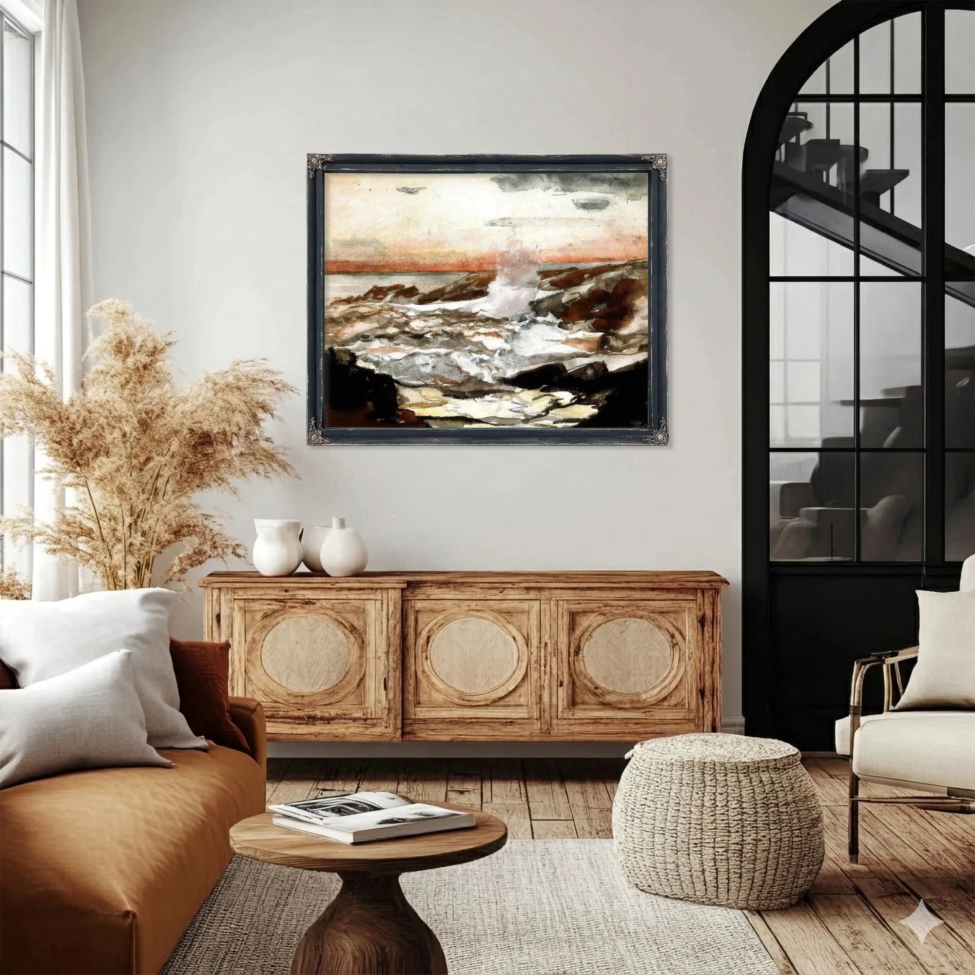 Prout's Neck Surf On Rocks By Winslow Homer Fine Art Print