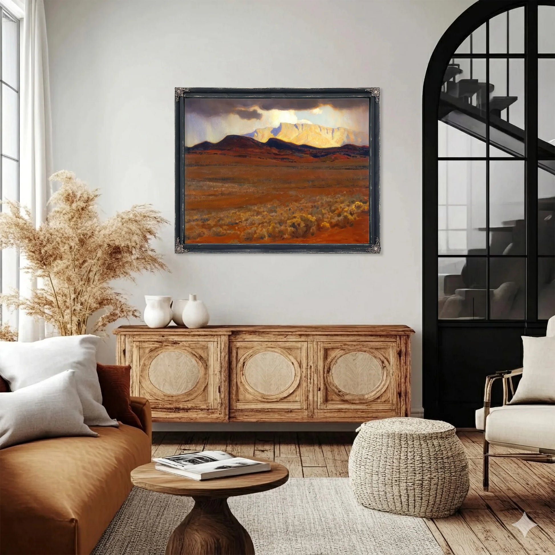Storm On The Desert By Maynard Dixon Fine Art Print