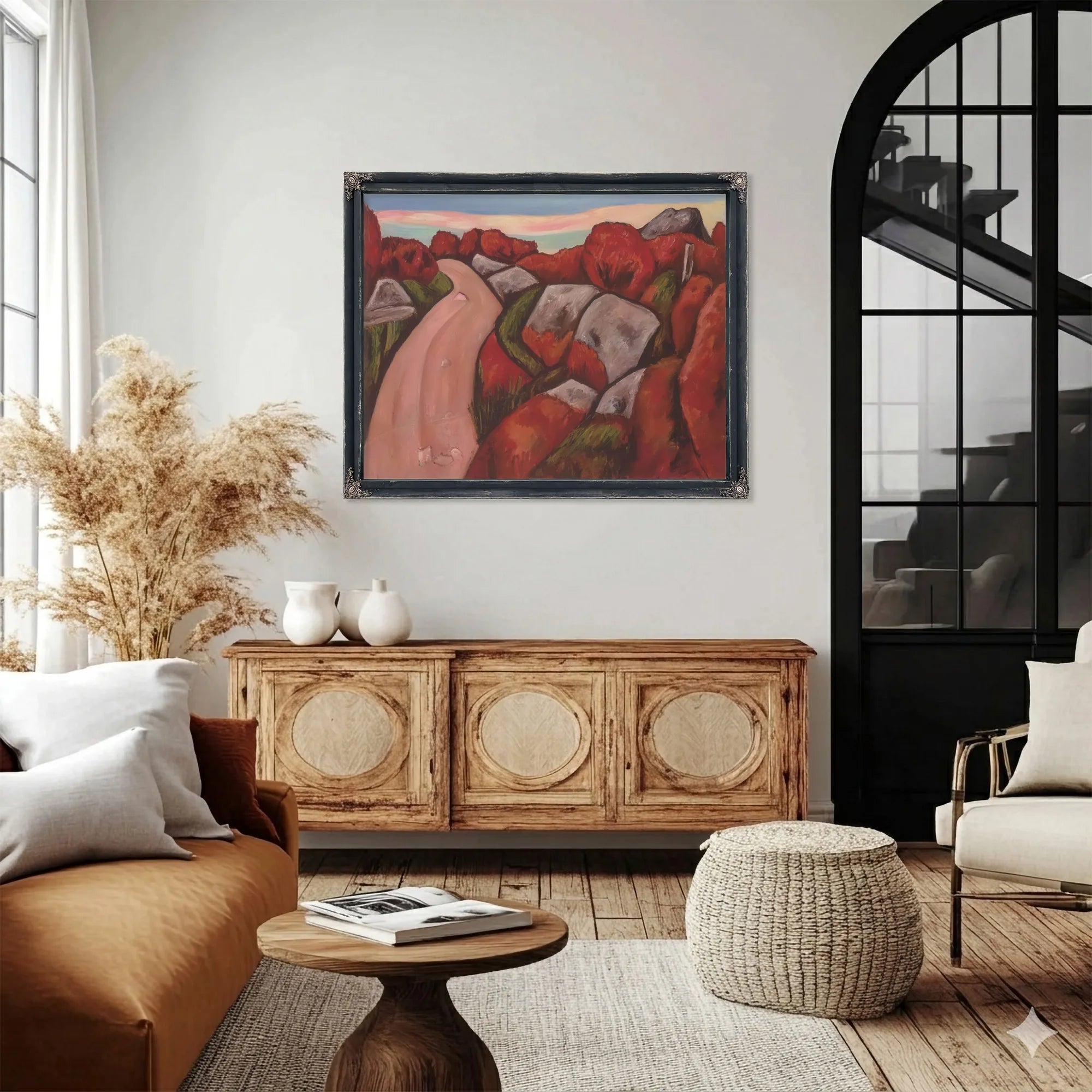 Bluebarry Hightway Dogtown By Marsden Hartley Fine Art Print