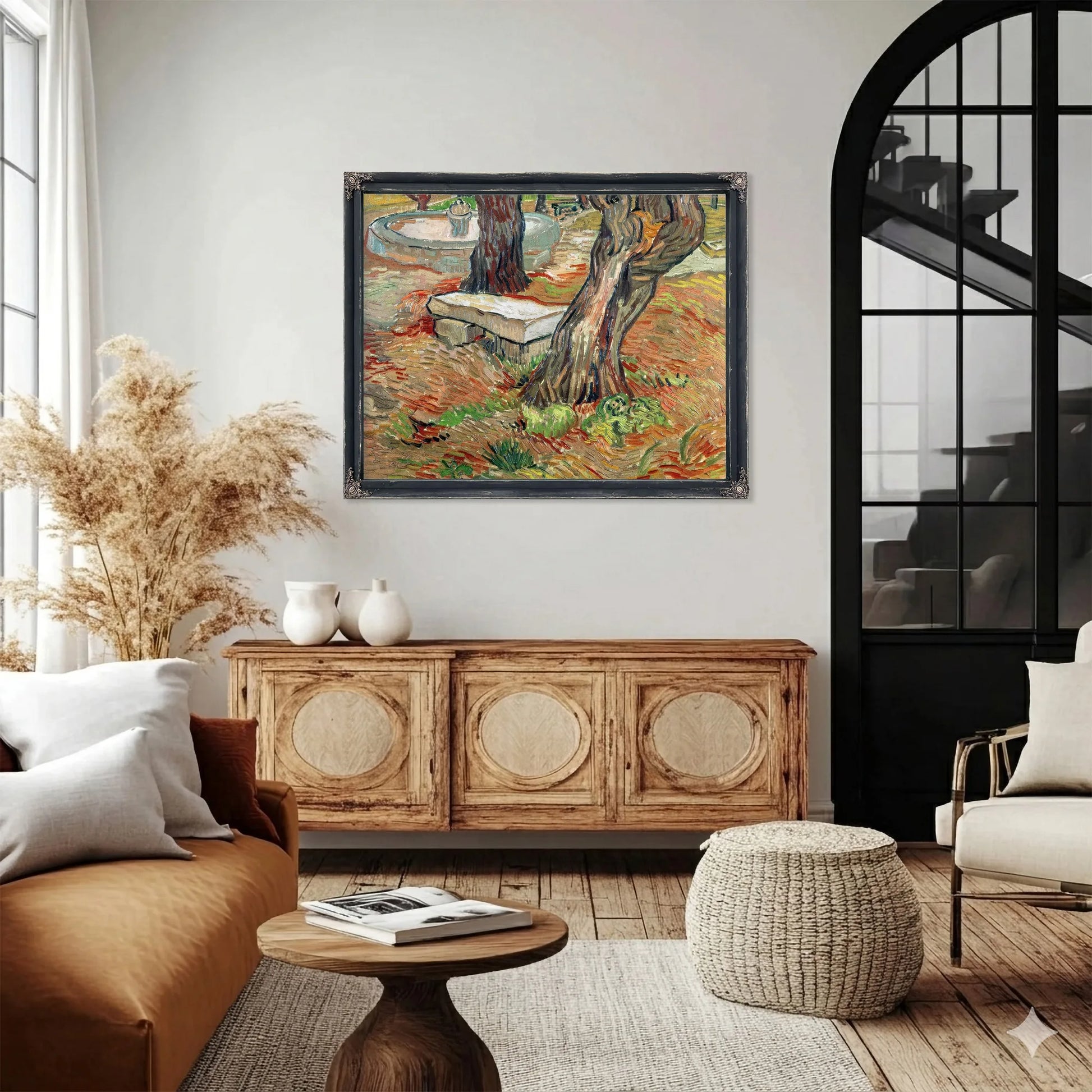 The Bench At Saint Remy By Vincent Van Gogh Fine Art Print