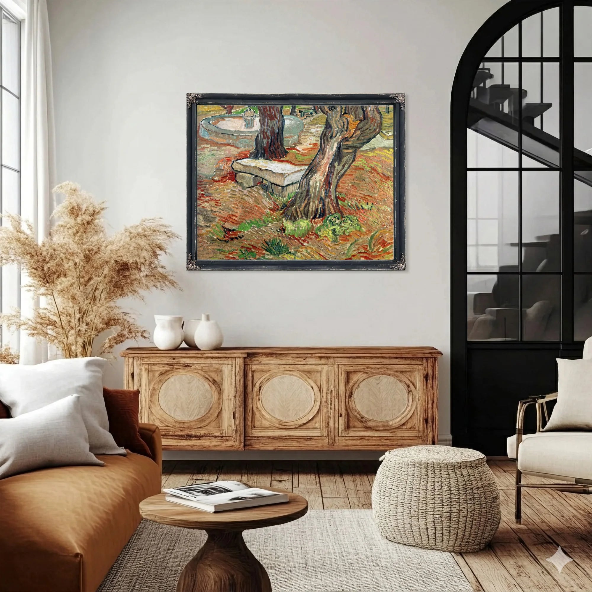 The Bench At Saint Remy By Vincent Van Gogh Fine Art Print