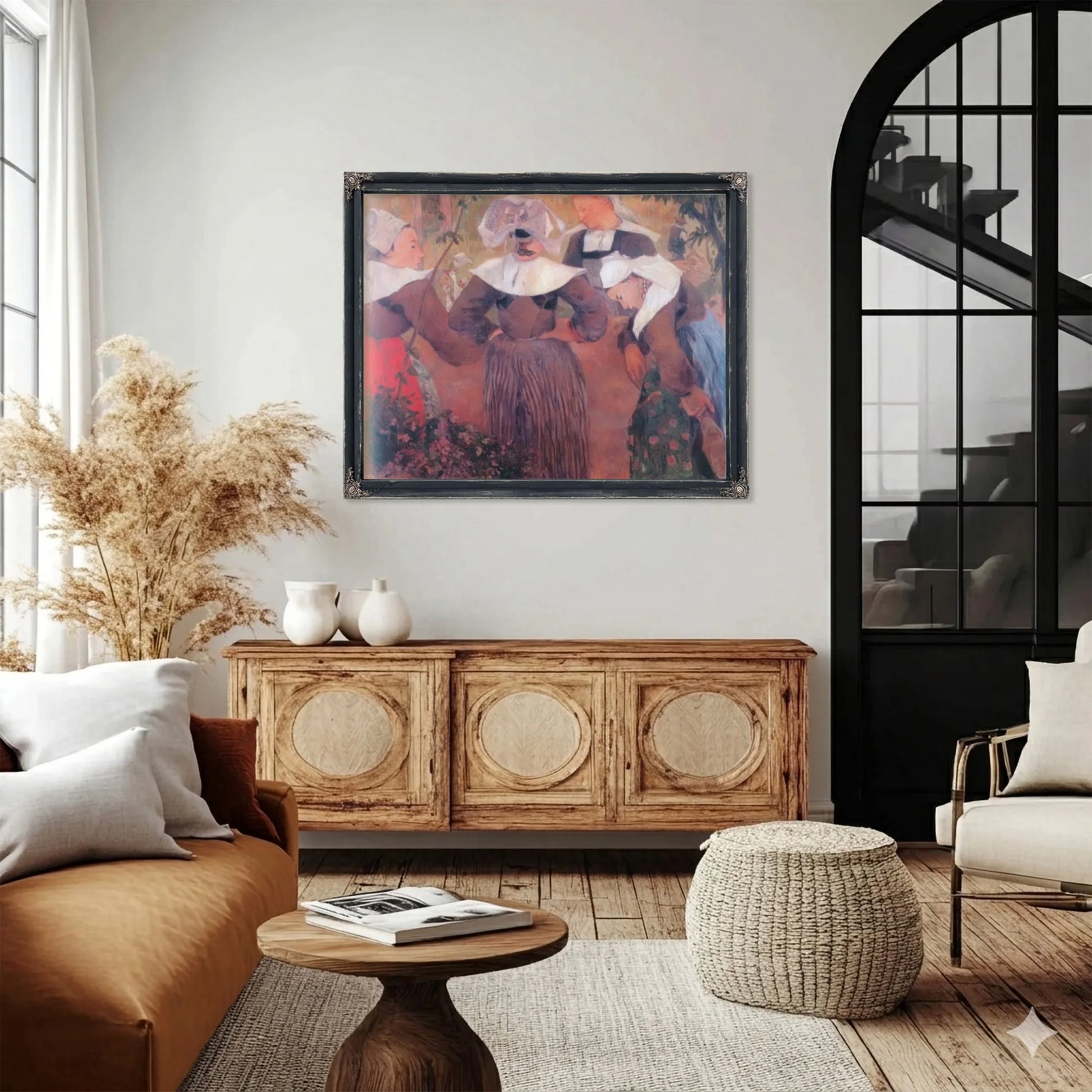 The Four Breton Girls By Paul Gauguin Fine Art Print