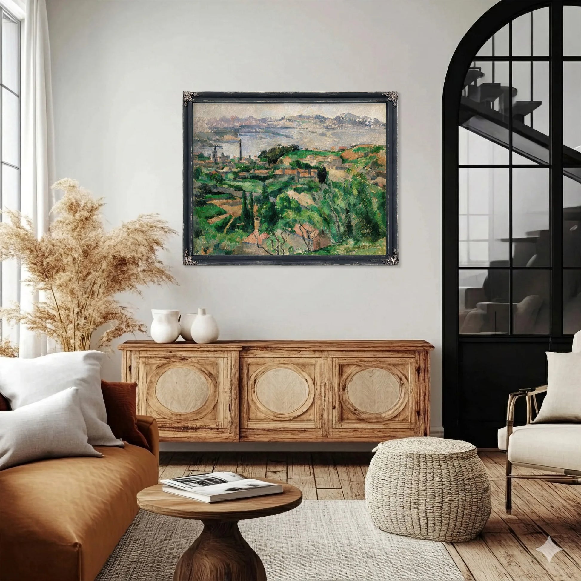 View Of The Gulf Of Marseilles And The Village Of Saint Henri By Paul Cezanne Fine Art Print