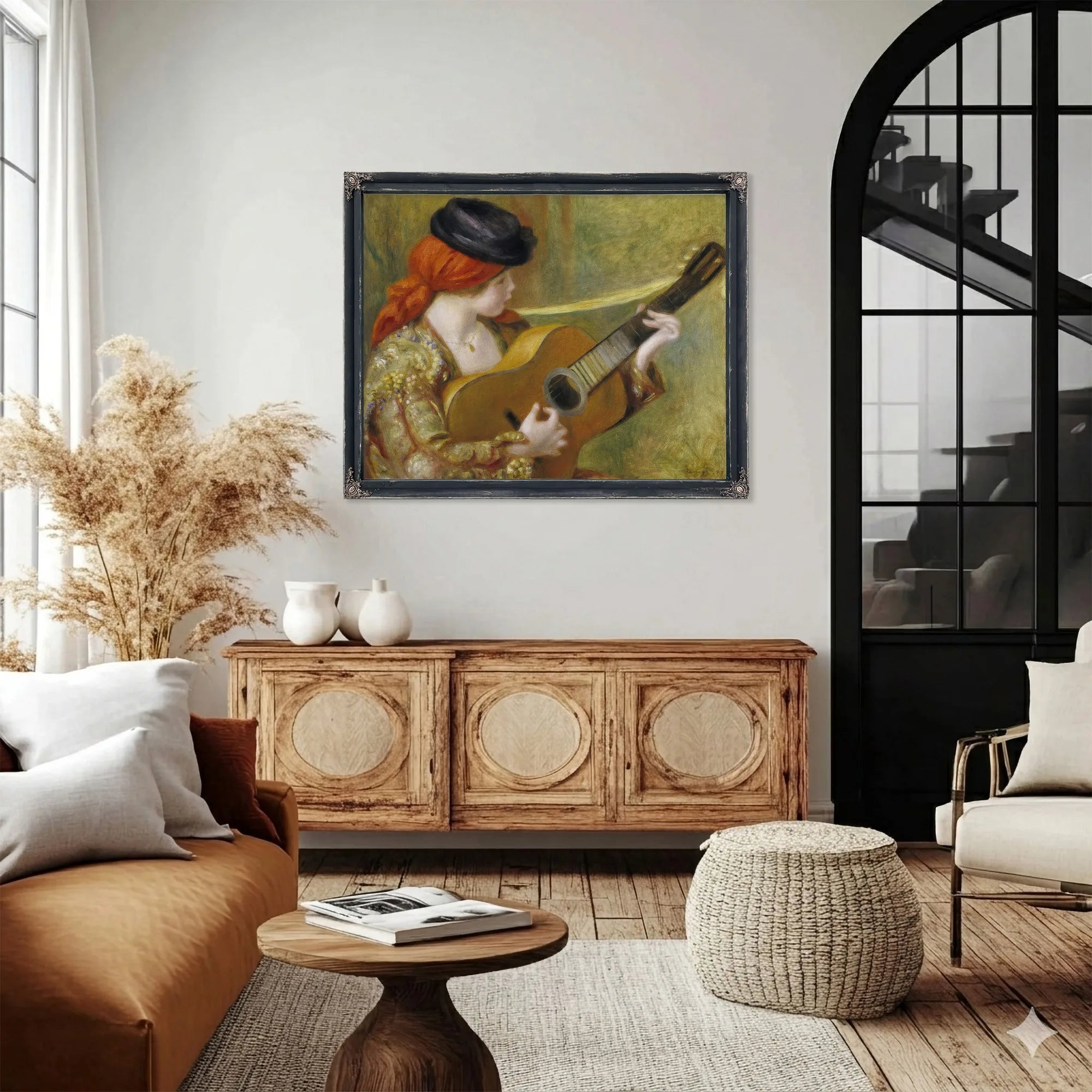 Young Spanish Woman With A Guitar (Jeune Espagnole Jouant De La Guitare) By Pierre Auguste Renoir Fine Art Print