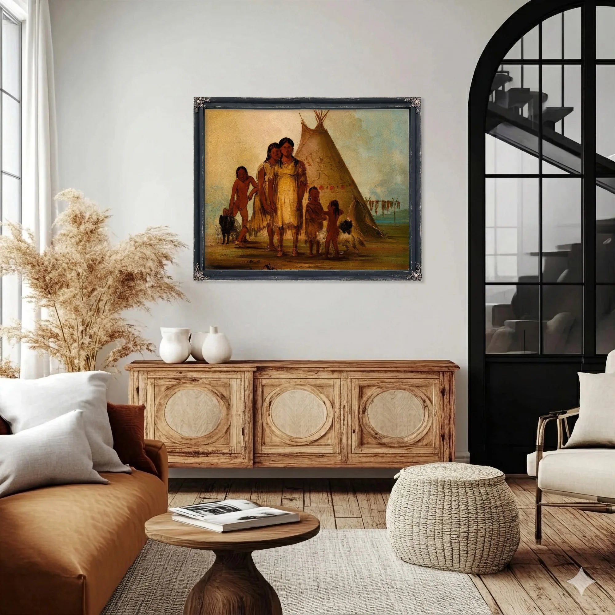 Two Comanche Girls By George Catlin Fine Art Print