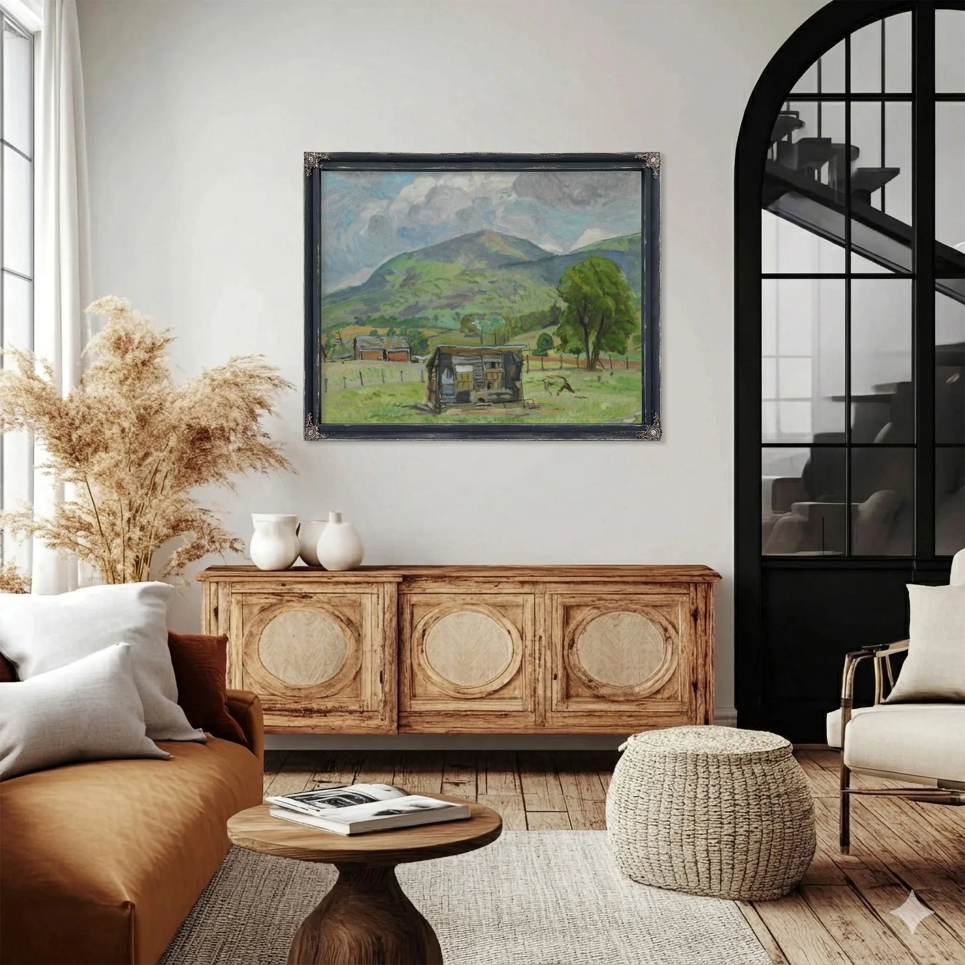 Shack Jump Mountain [Rockbridge Baths] By Pierre Daura Fine Art Print