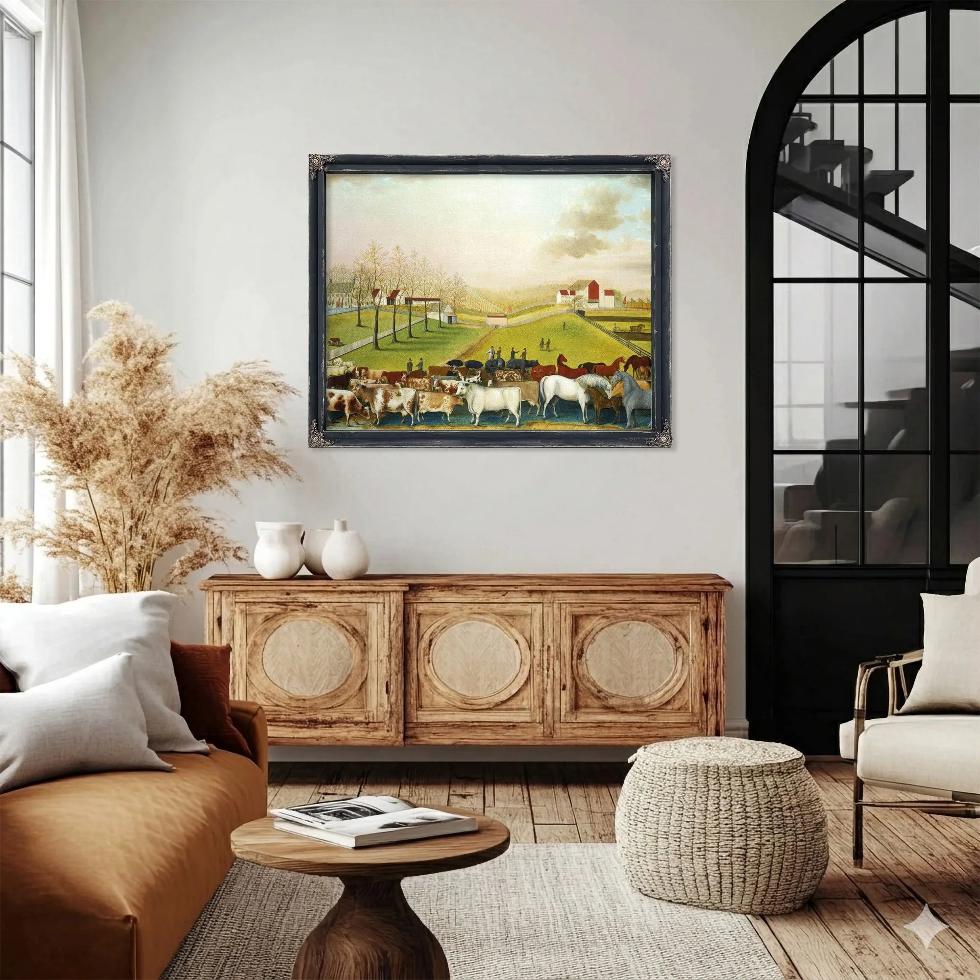 The Cornell Farm 1848 By Edward Hicks Fine Art Print
