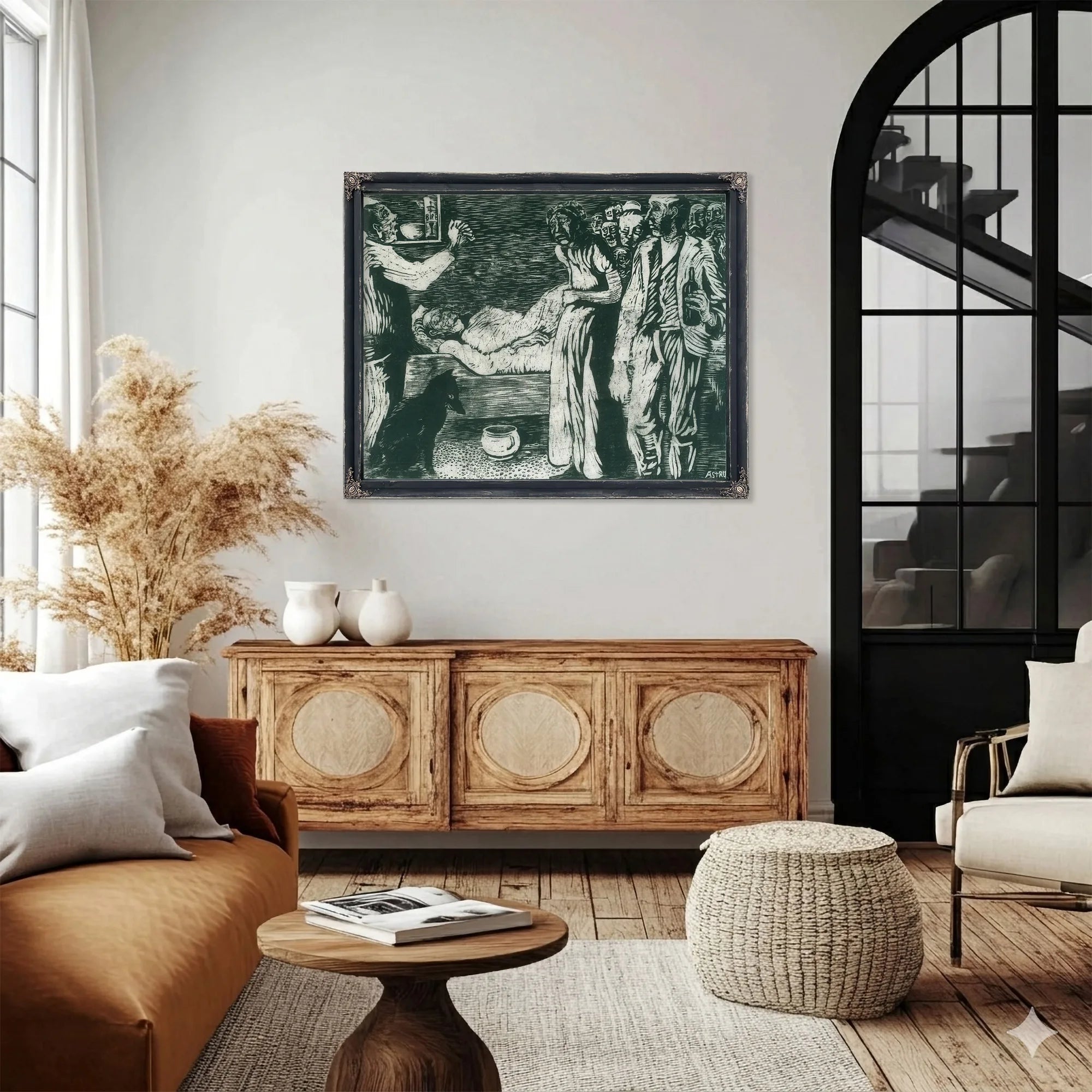 The Death Of The Village Thief By Nicolai Astrup Fine Art Print
