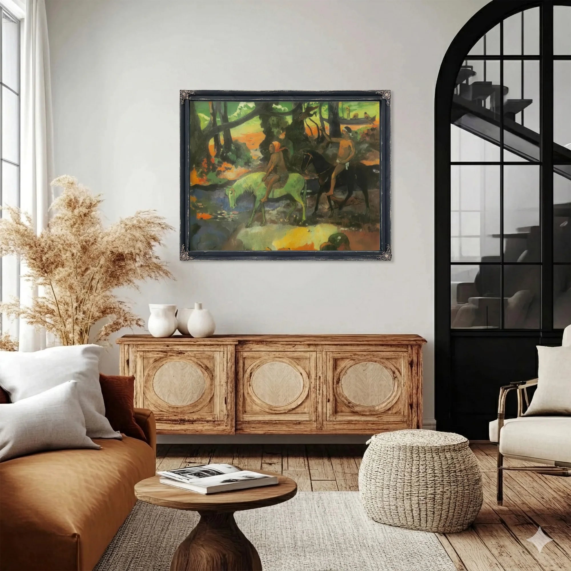 The Ford ( The Flight) By Paul Gauguin Fine Art Print