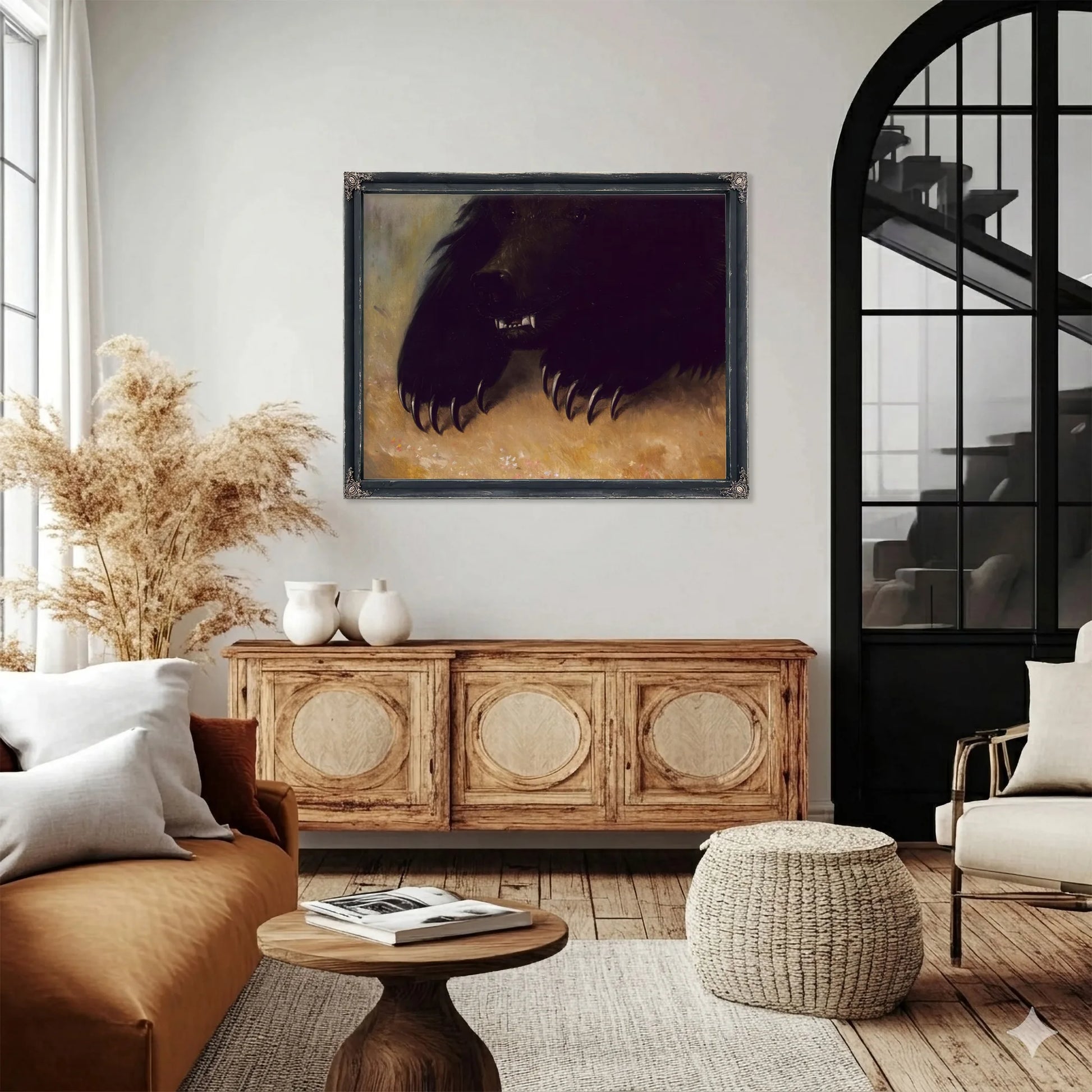 Weapons And Physiognomy Of The Grizzly Bear By George Catlin Fine Art Print