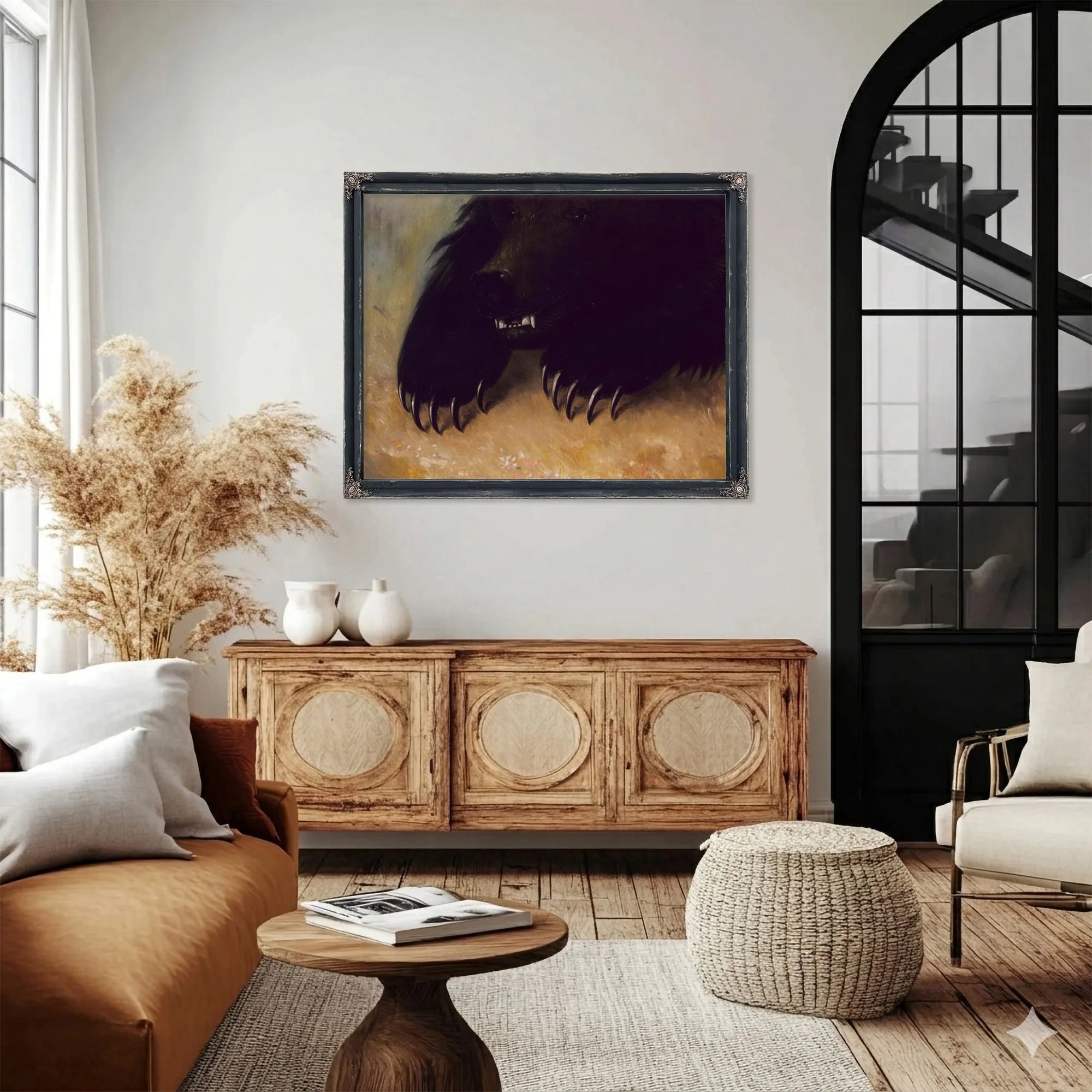 Weapons And Physiognomy Of The Grizzly Bear By George Catlin Fine Art Print