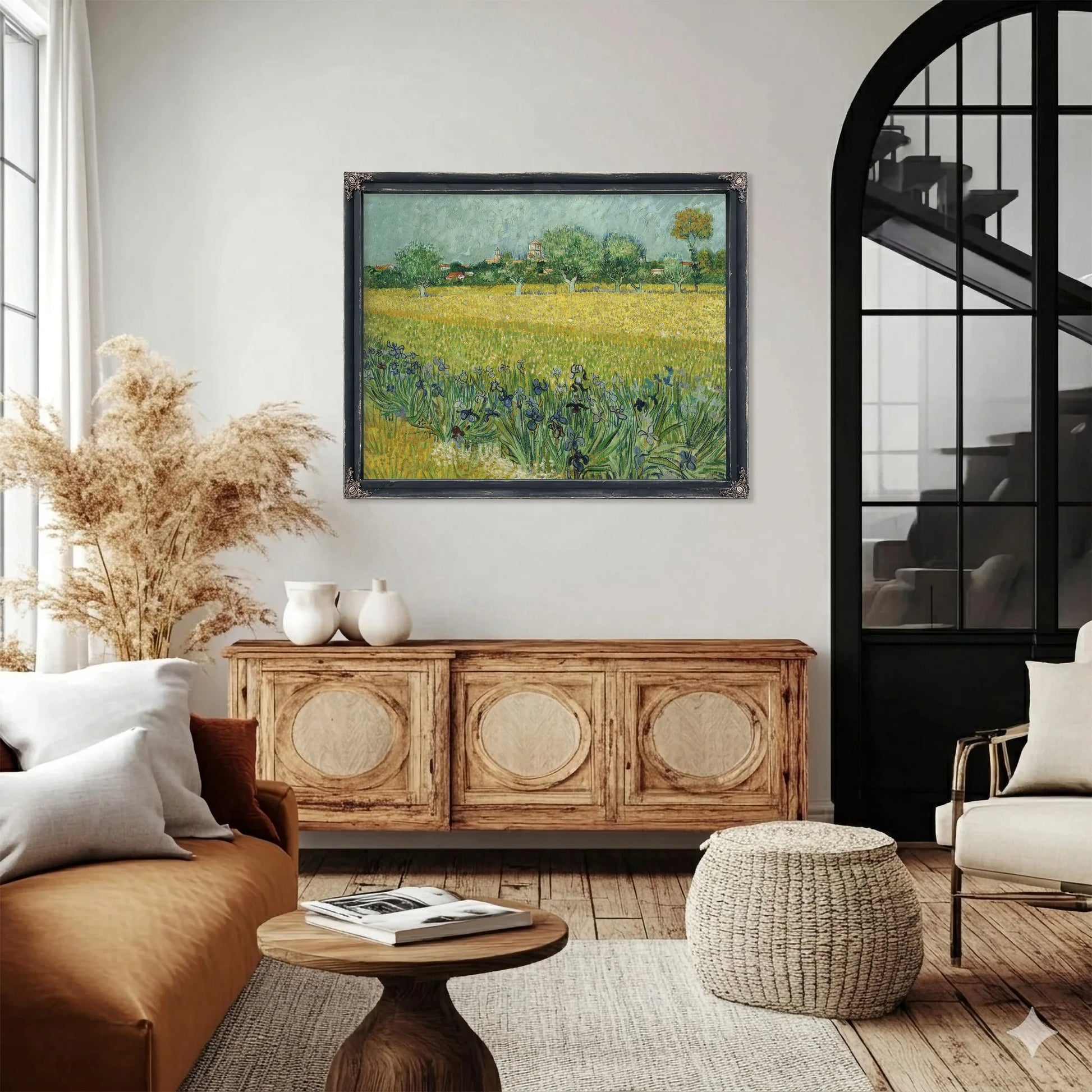 Field With Flowers Near Arles By Vincent Van Gogh Fine Art Print