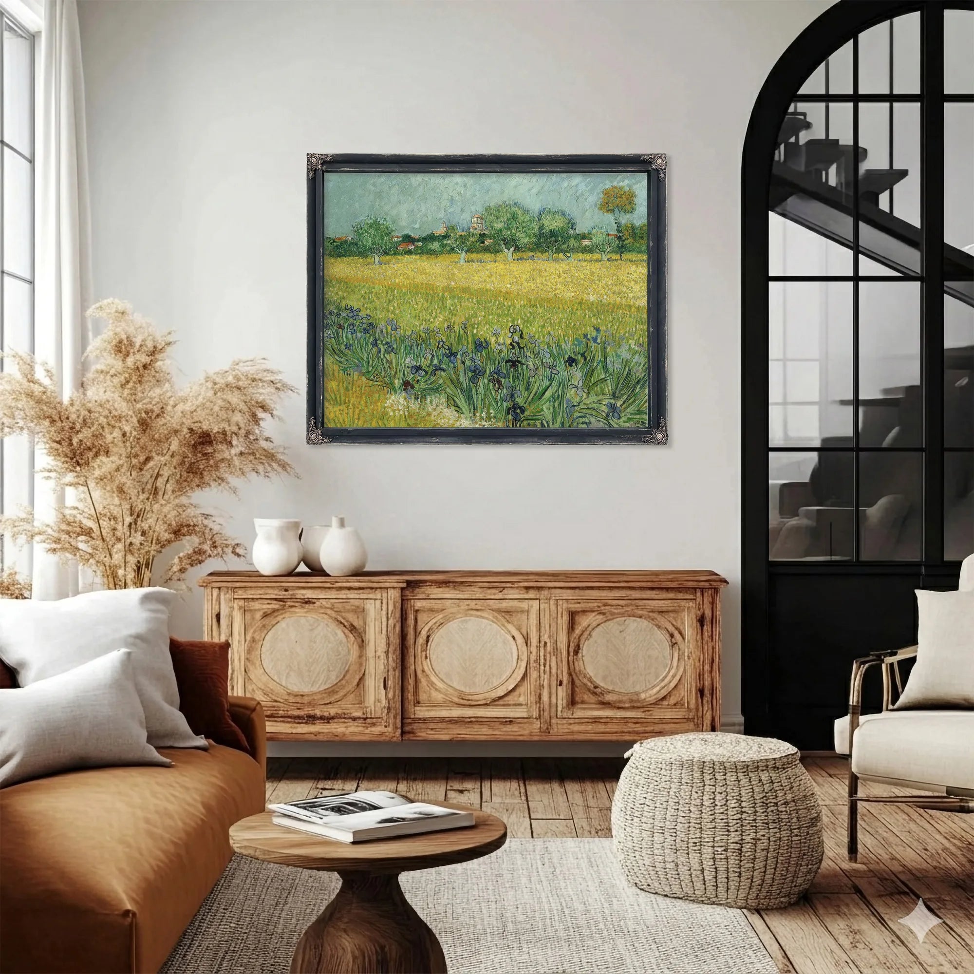 Field With Flowers Near Arles By Vincent Van Gogh Fine Art Print