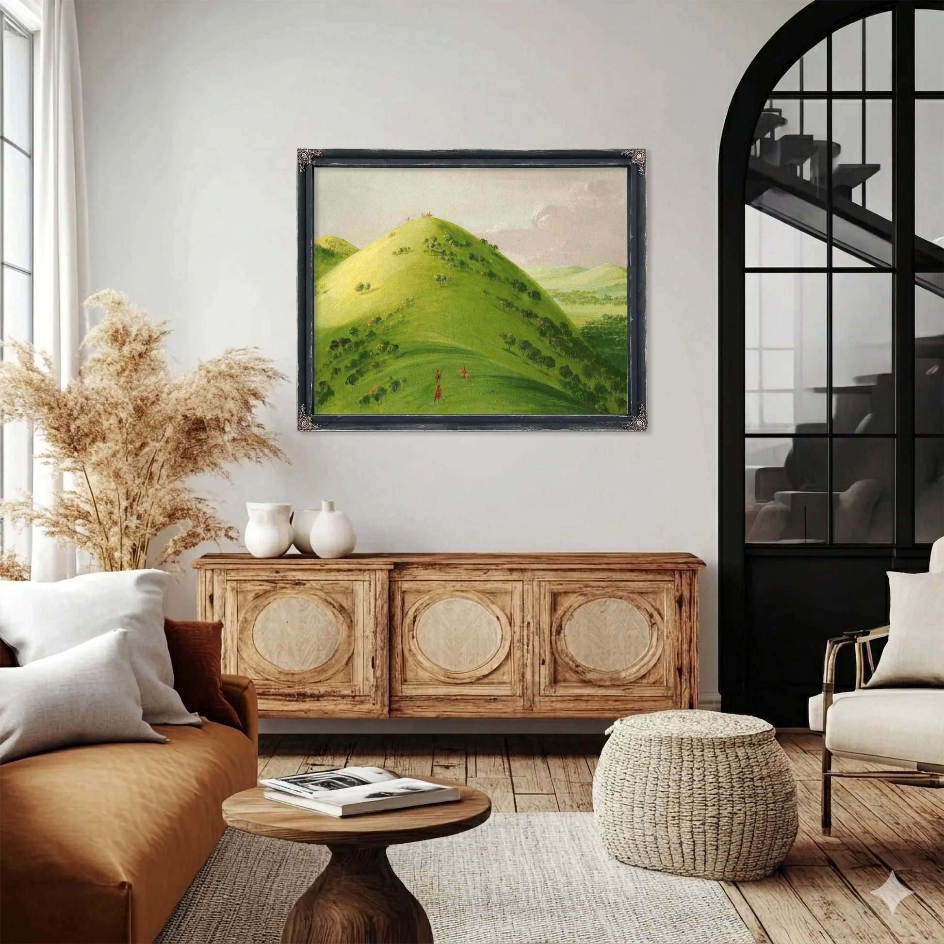 Beautiful Prairie Bluffs, Upper Mississippi By George Catlin Fine Art Print