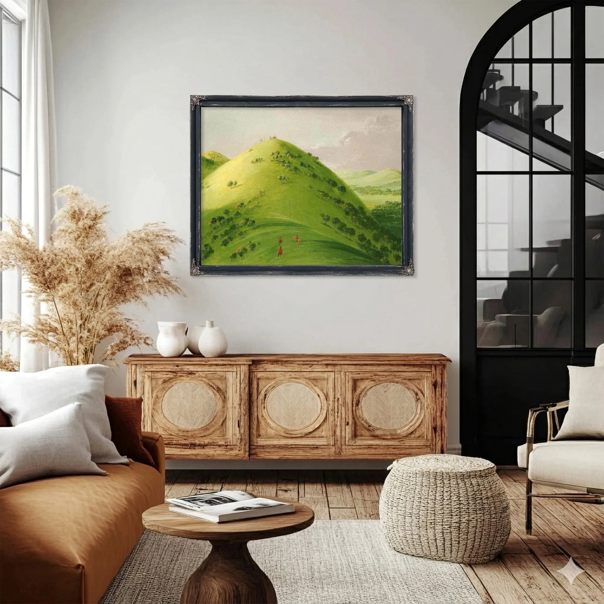 Beautiful Prairie Bluffs, Upper Mississippi By George Catlin Fine Art Print