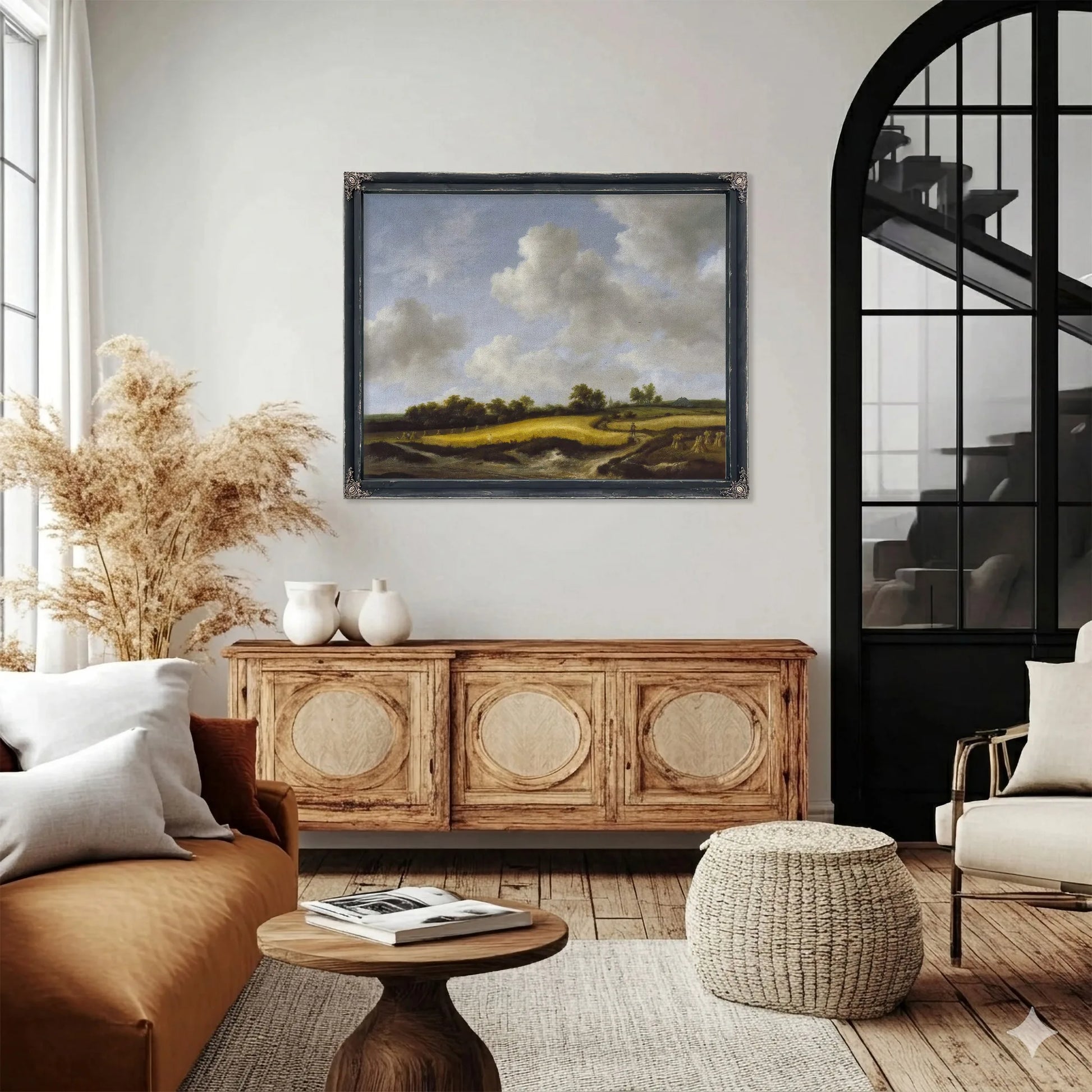 Landscape With A Wheatfield By Jacob Van Ruisdael Fine Art Print