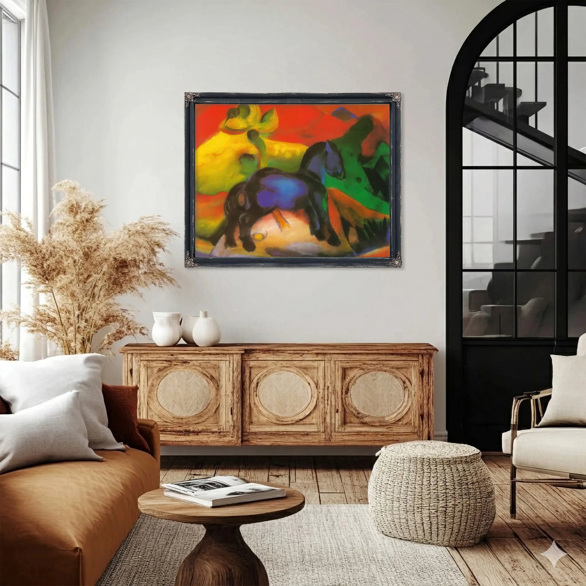 The Little Blue Horse By Franz Marc Fine Art Print