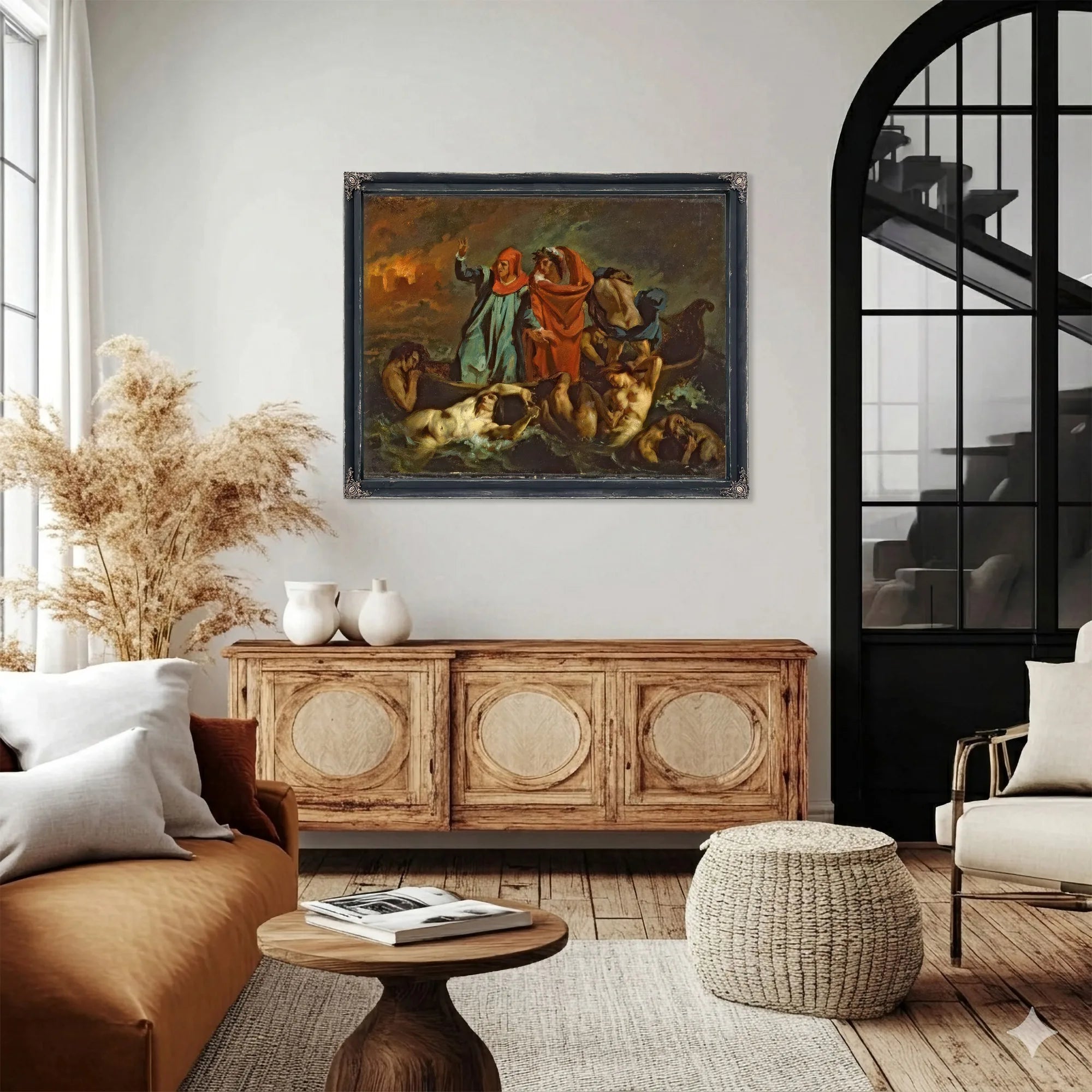 Dantes Bark By Eugene Delacroix Fine Art Print
