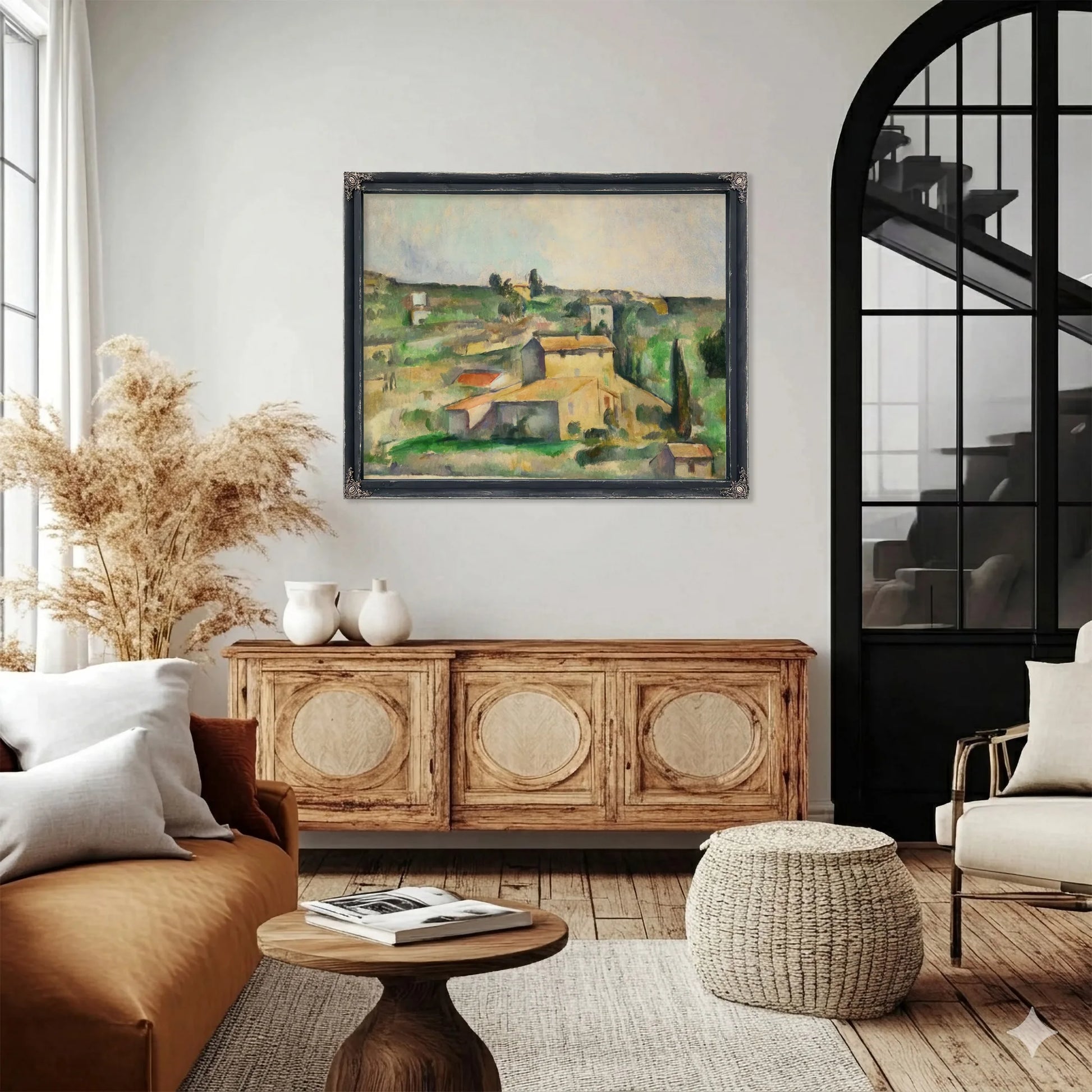Fields At Bellevue By Paul Cezanne Fine Art Print
