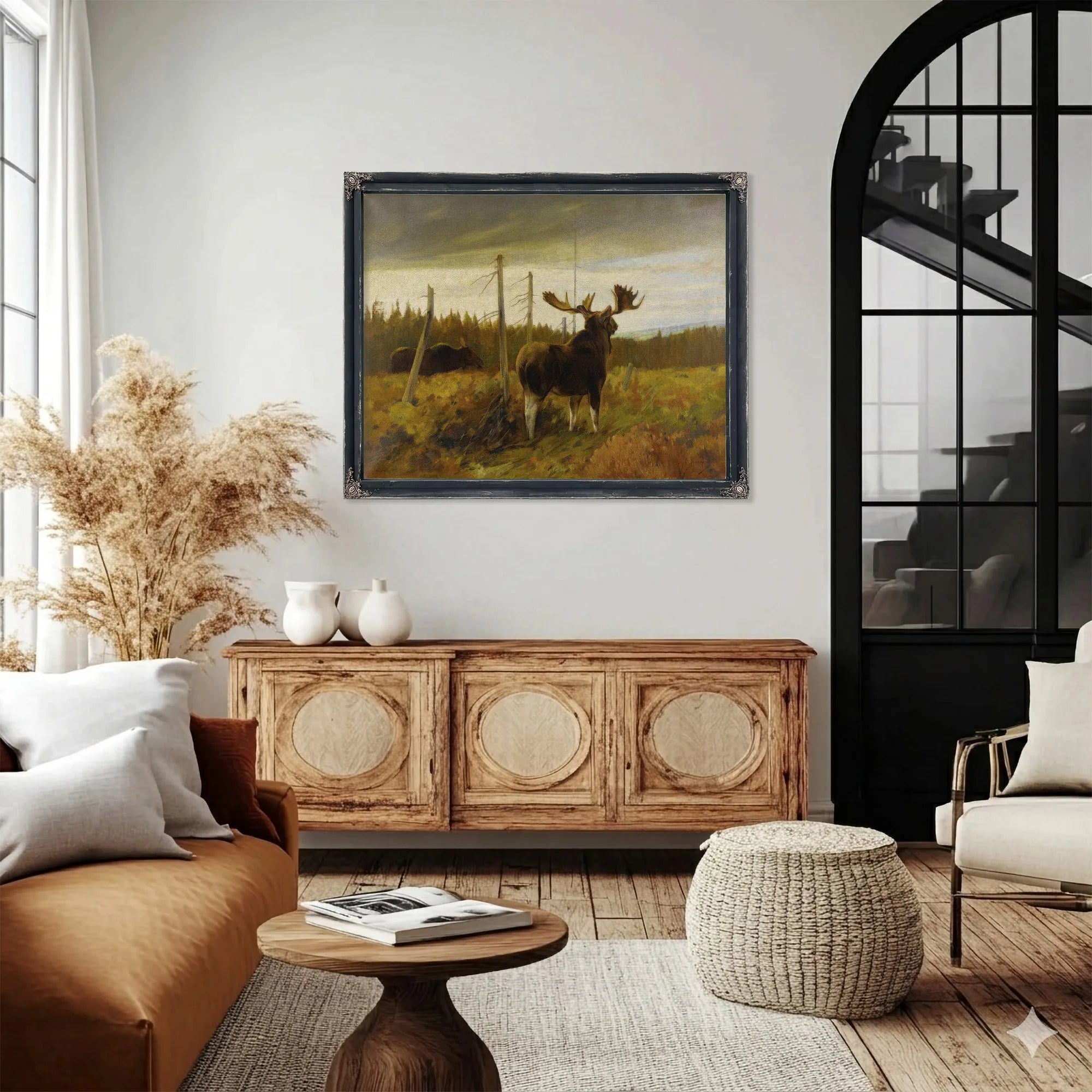 Moose In A Clearing By Carl Rungius Fine Art Print