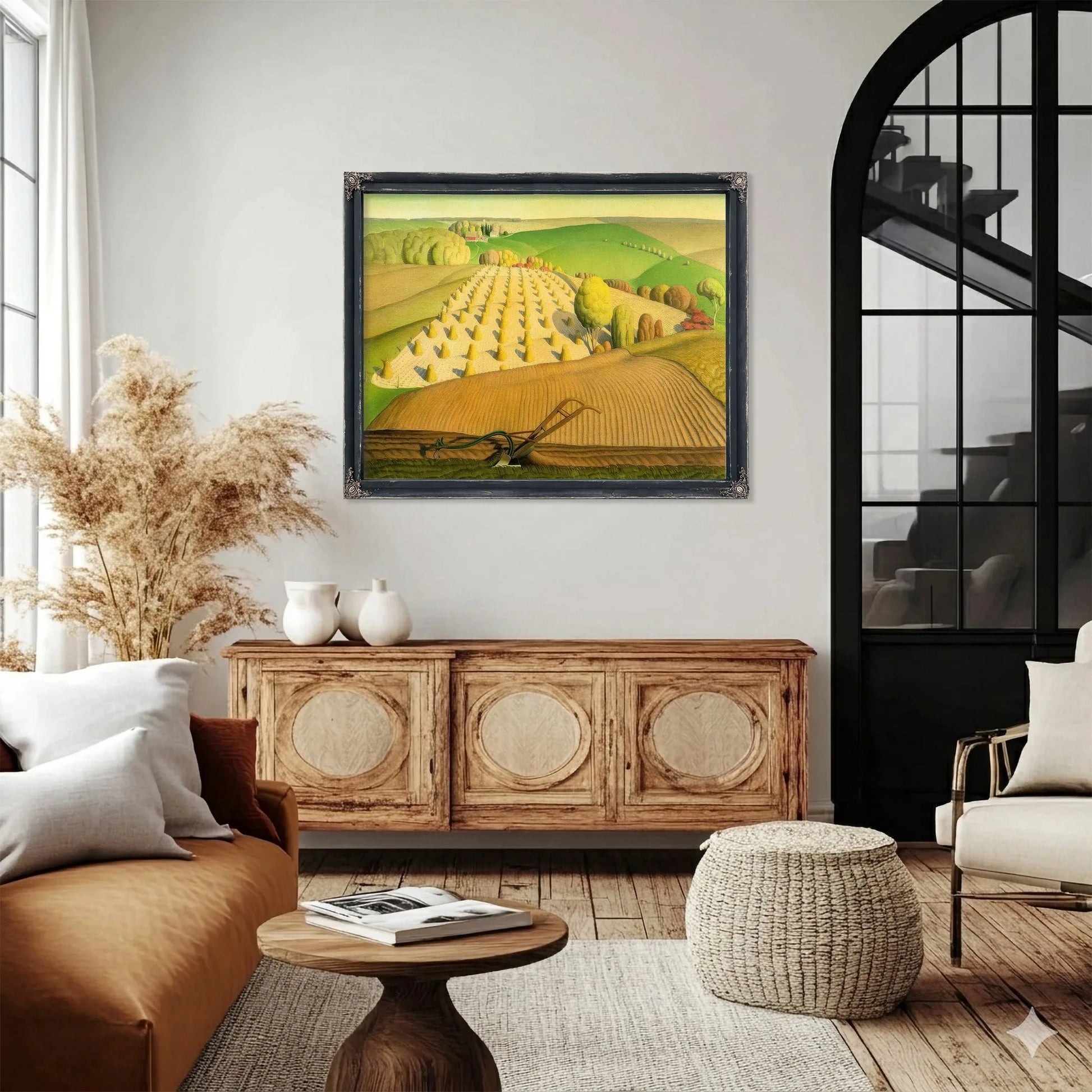 Fall Plowing By Grant Wood Fine Art Print
