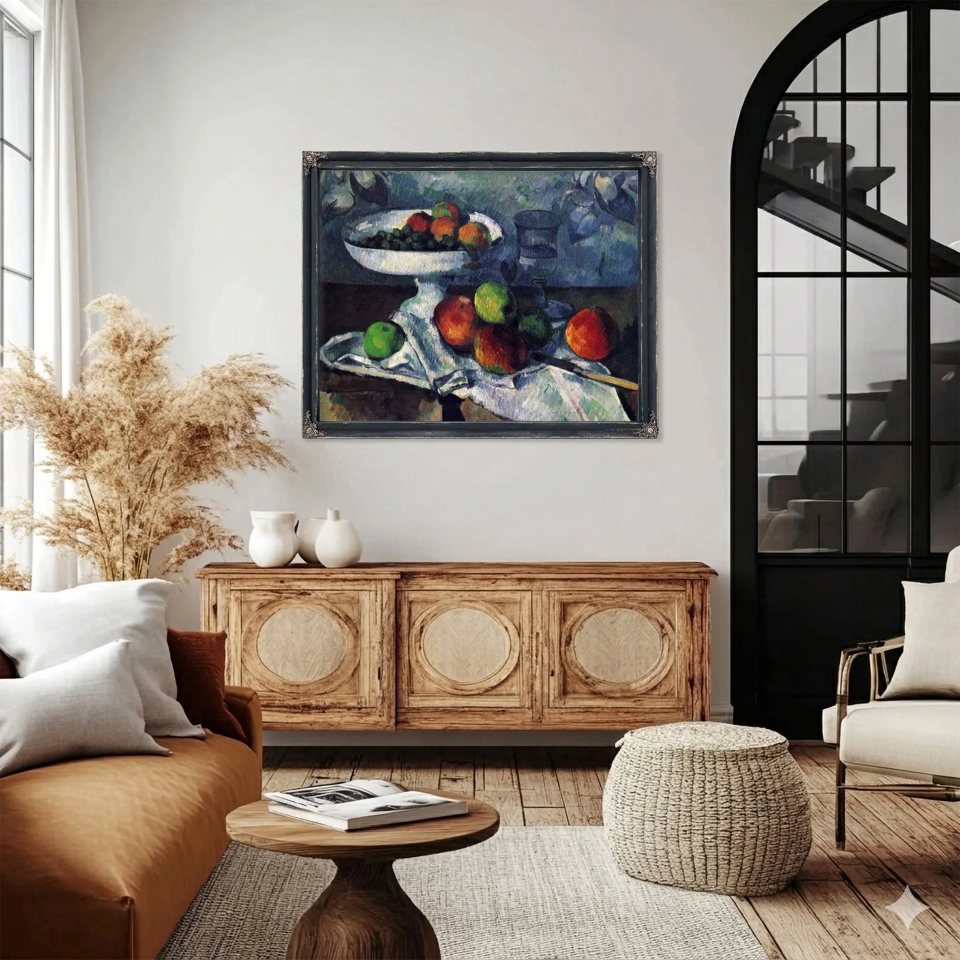 Still Life With Fruit Dish 1879 1880 46X55Cm Museum Of Modern Art By Paul Cezanne Fine Art Print