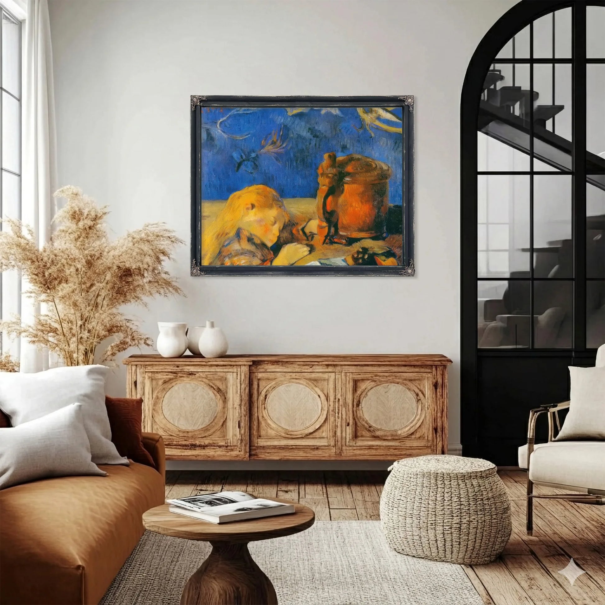 Sleeping Child By Paul Gauguin Fine Art Print