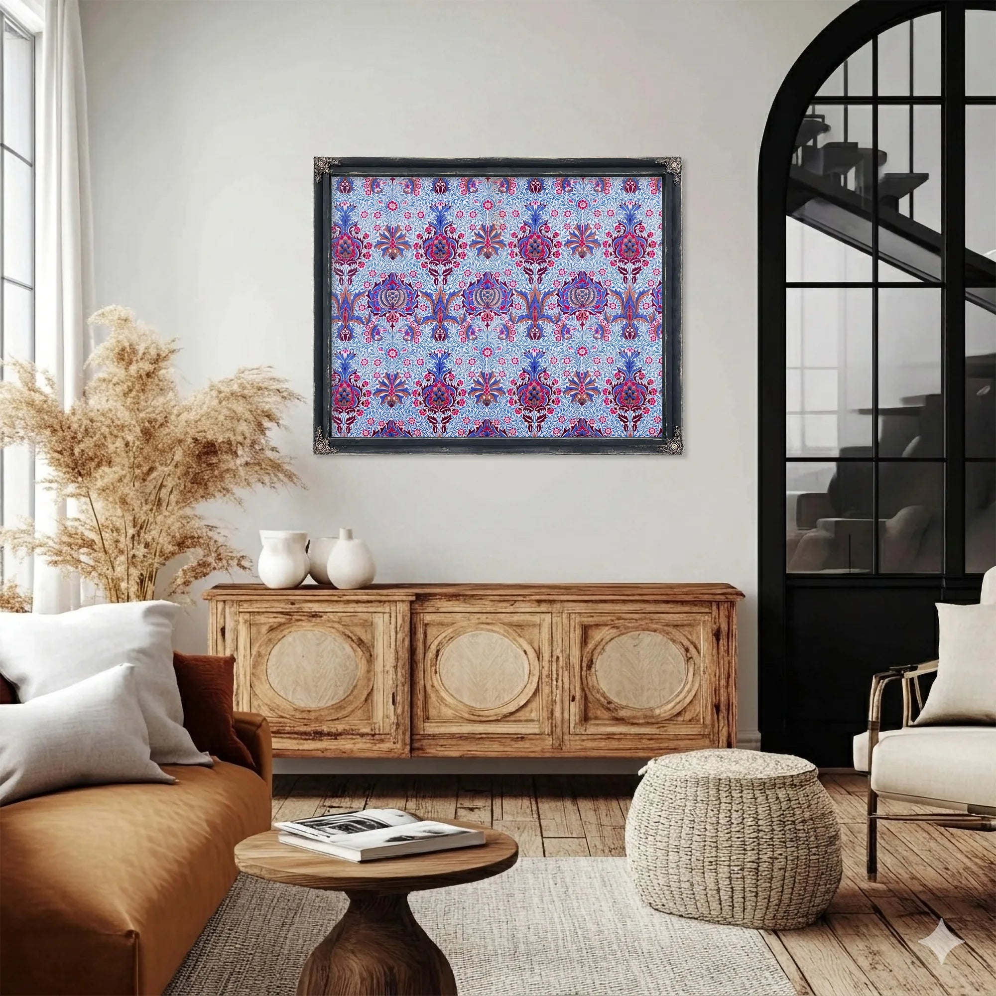 Floral Patterned Wallpaper By William Morris Fine Art Print