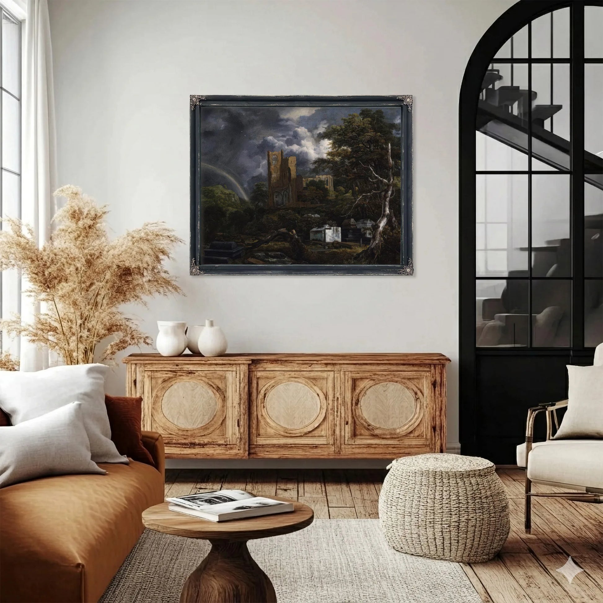 The Jewish Cemetery By Jacob Van Ruisdael Fine Art Print