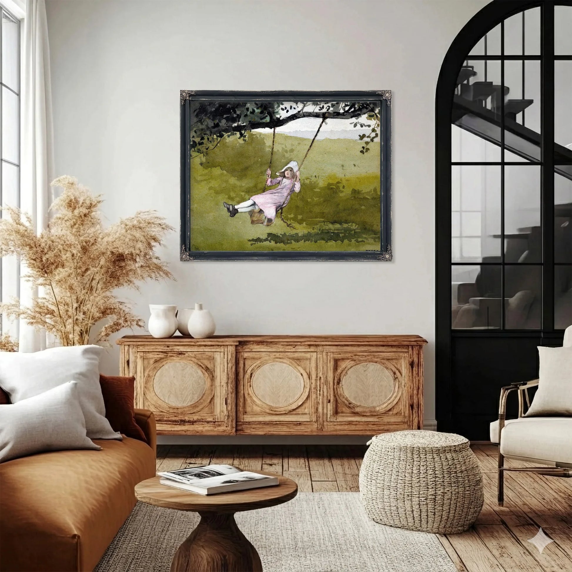 The Swing By Winslow Homer Fine Art Print