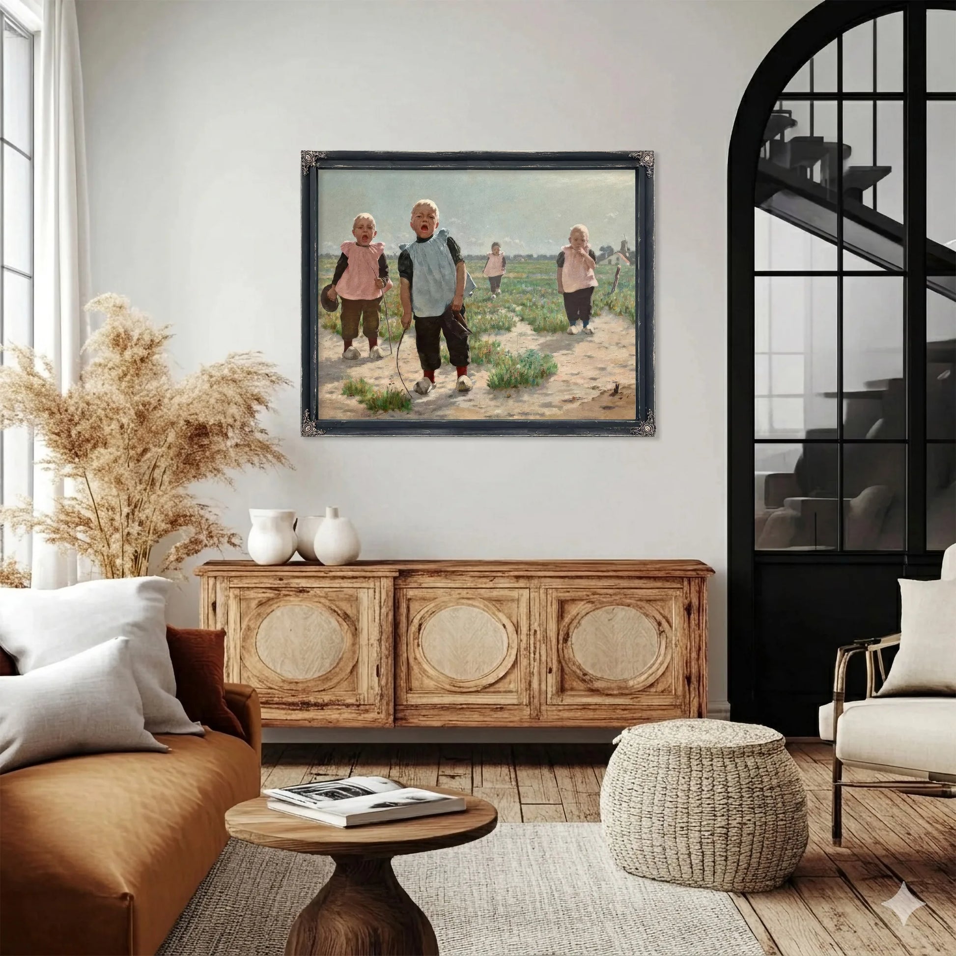 Gamins Hollandais By Walter Macewen Fine Art Print
