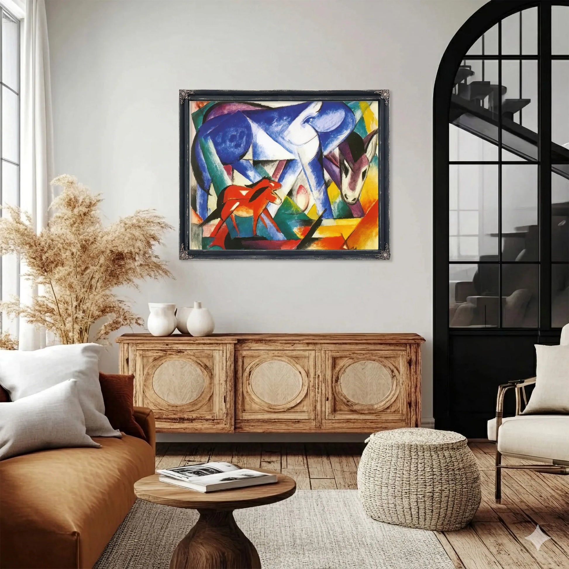 The First Animals By Franz Marc Fine Art Print