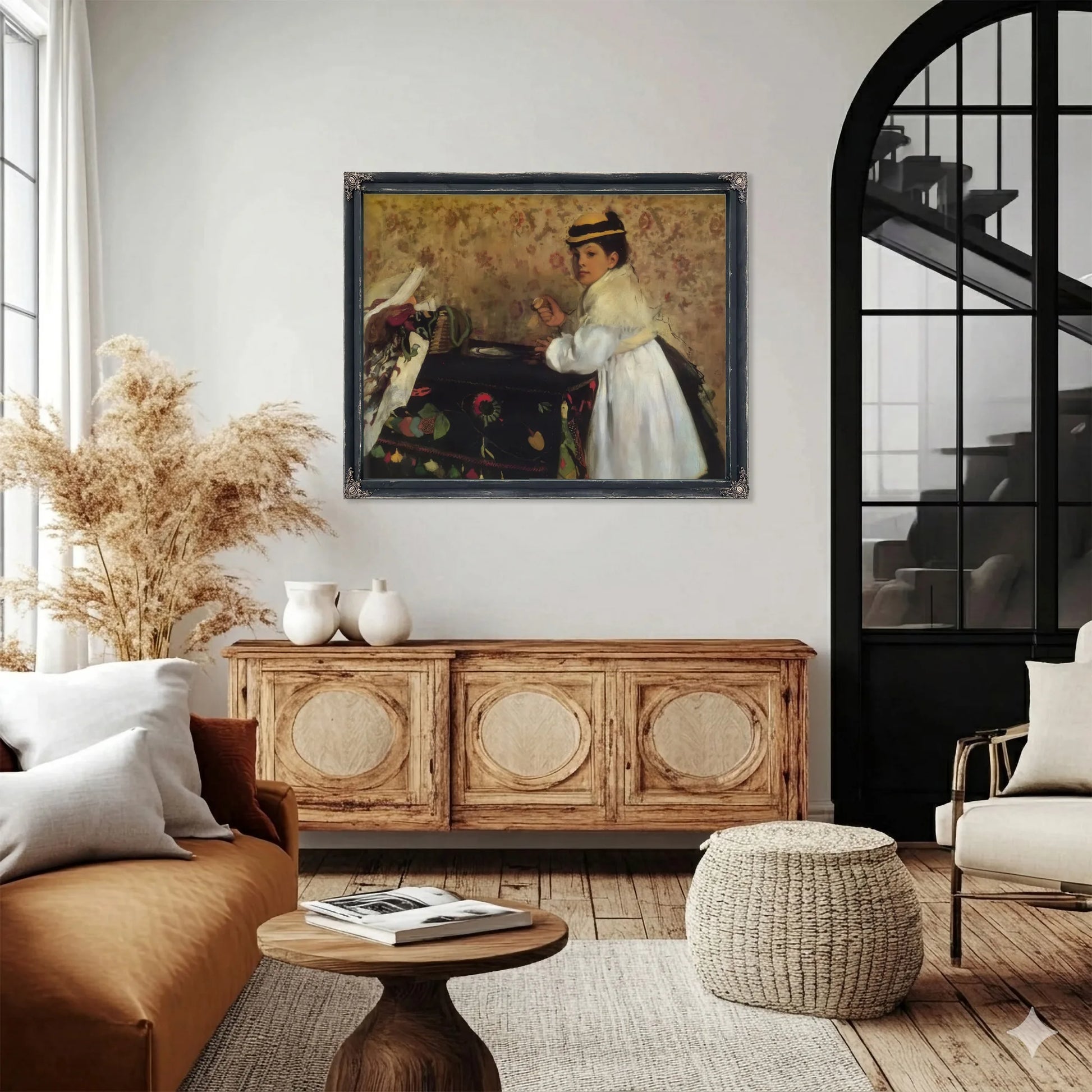 Hortense Valpincon As A Child By Edgar Degas Fine Art Print