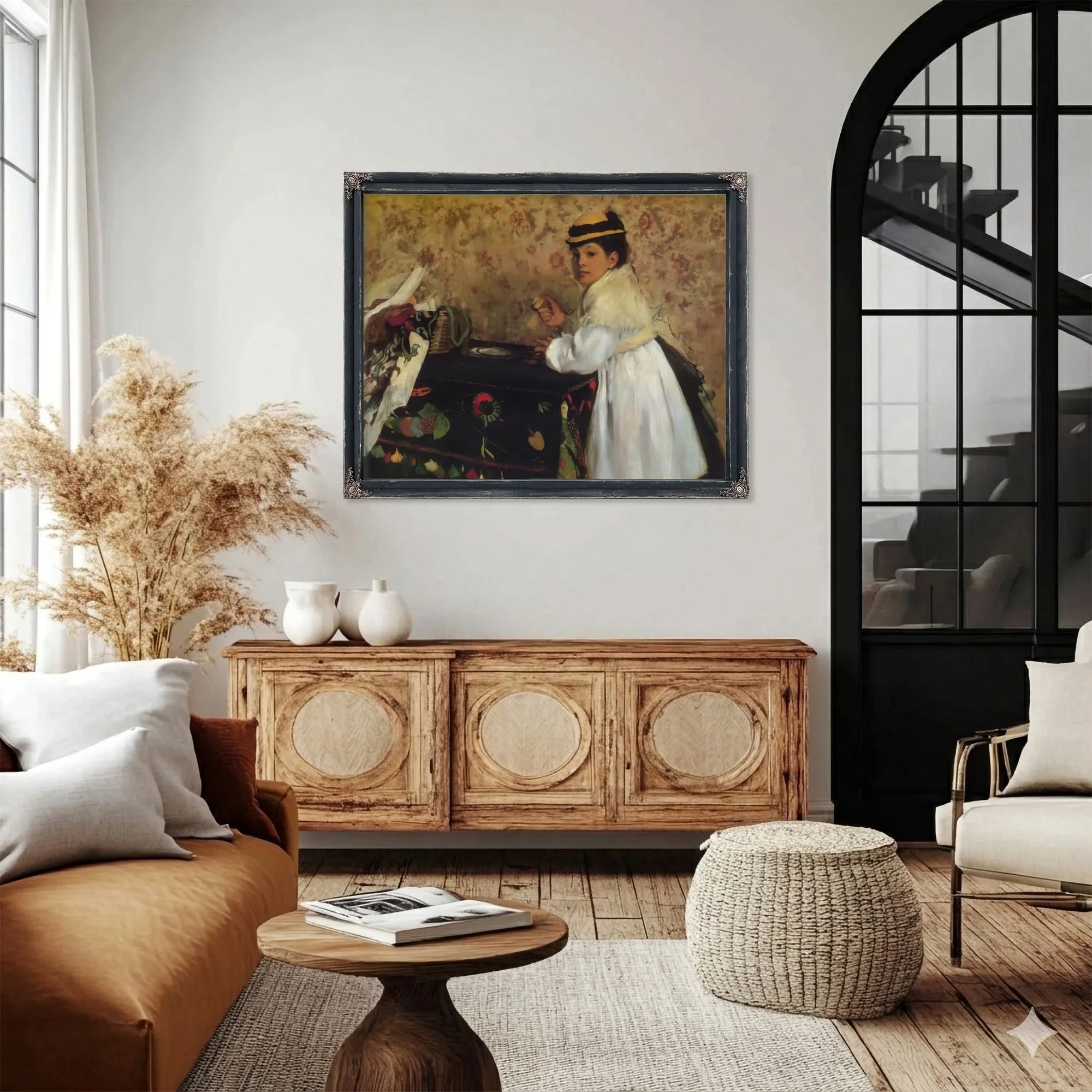 Hortense Valpincon As A Child By Edgar Degas Fine Art Print