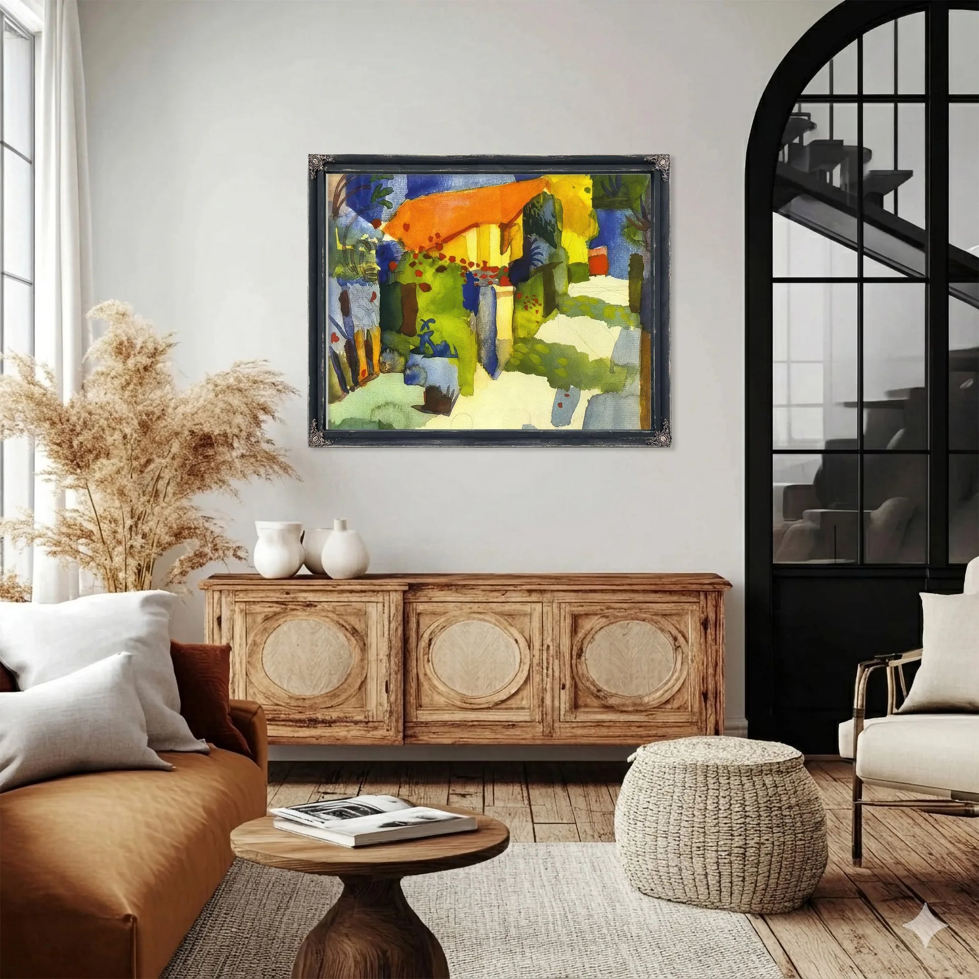 House In A Garden By August Macke Fine Art Print