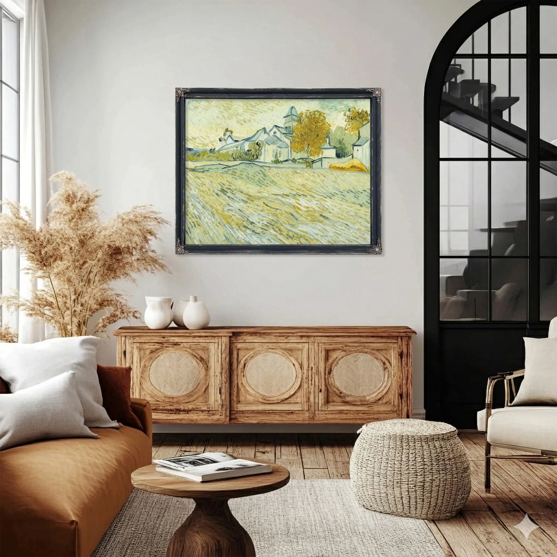View Of Asylum And Saint Remy Chapel By Vincent Van Gogh Fine Art Print
