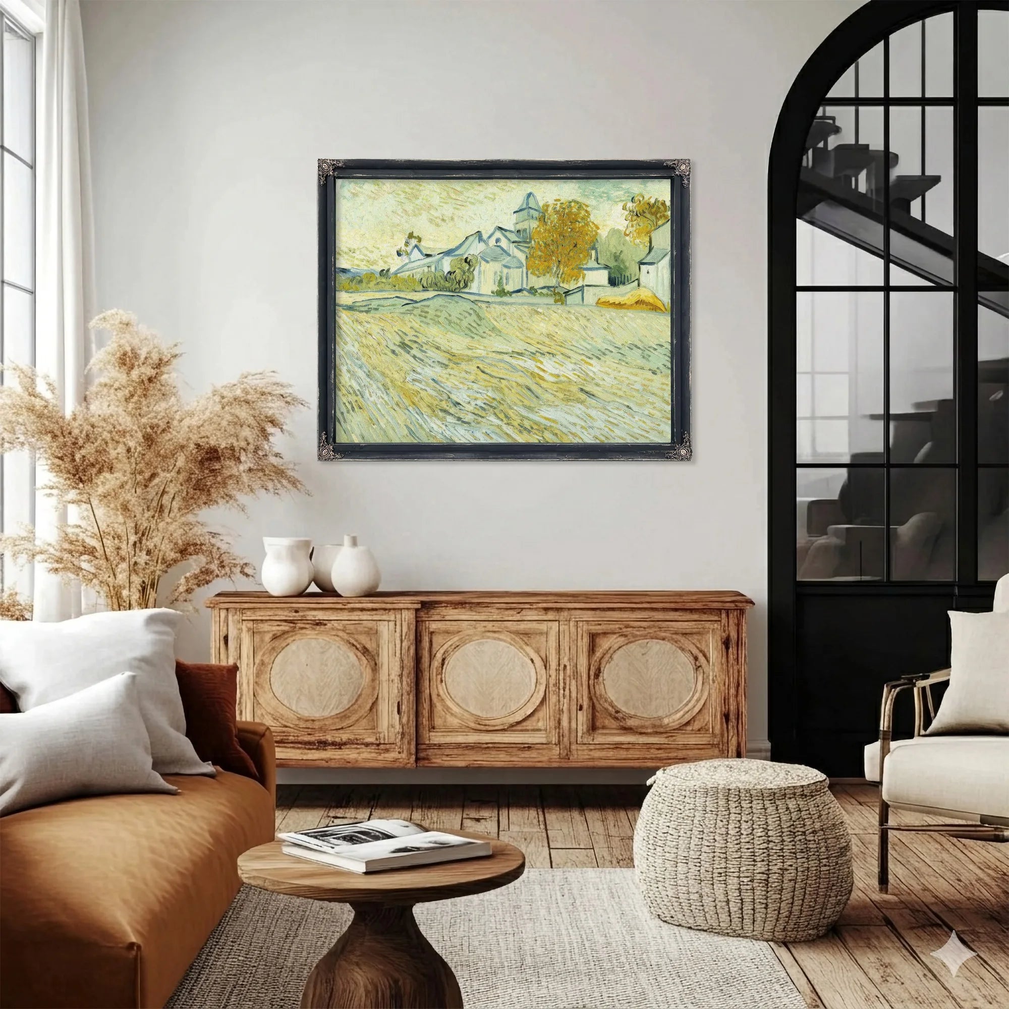 View Of Asylum And Saint Remy Chapel By Vincent Van Gogh Fine Art Print