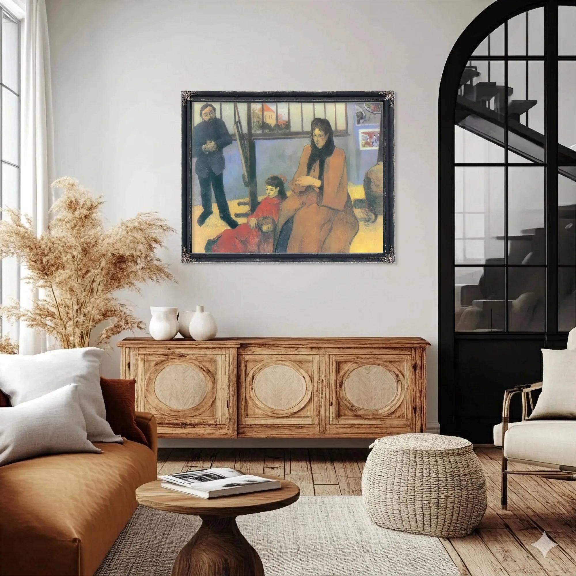 The Schuffenecker Family By Paul Gauguin Fine Art Print