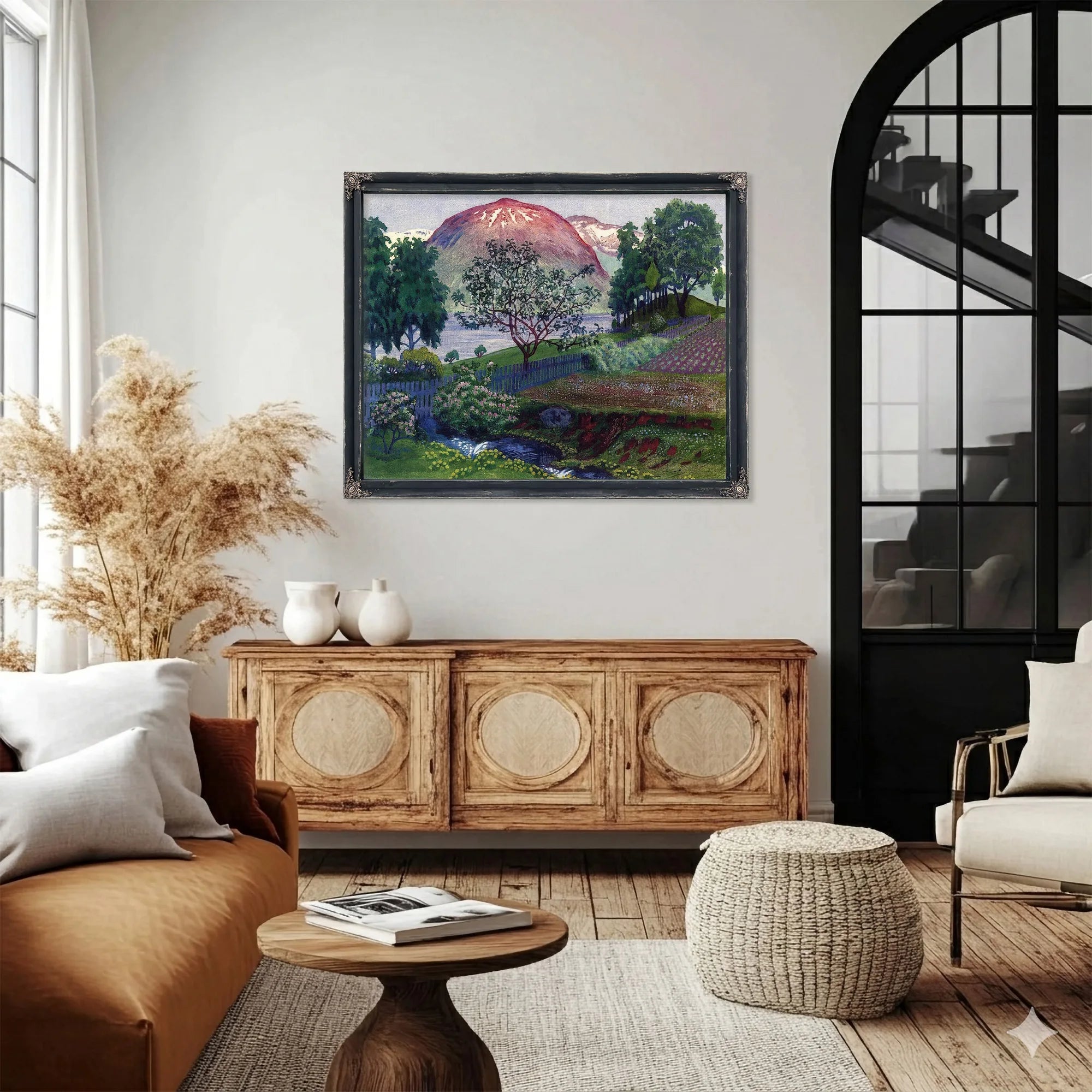 A Night In June In The Garden 1 By Nicolai Astrup Fine Art Print