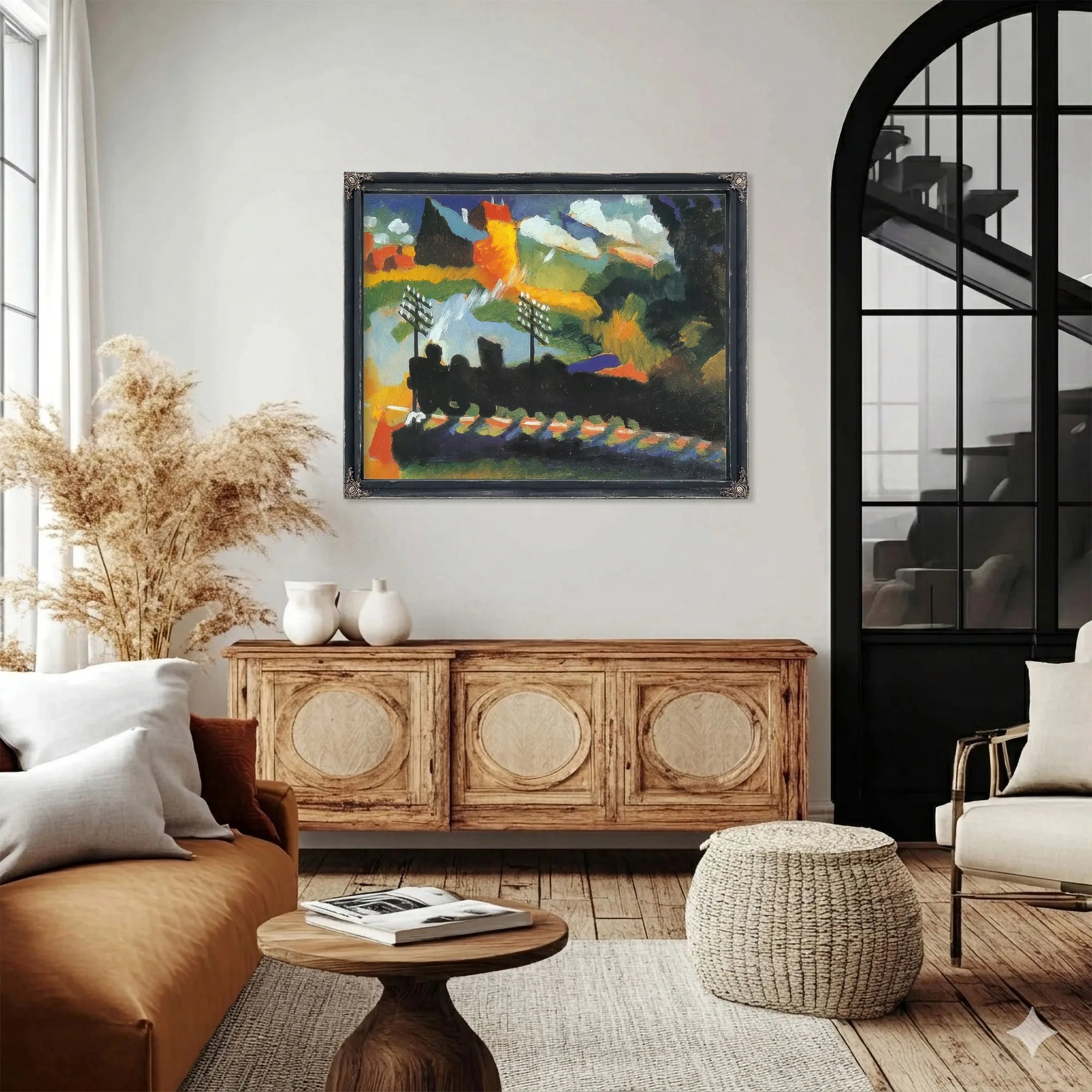 Murnau View With Railway By Wassily Kandinsky Fine Art Print
