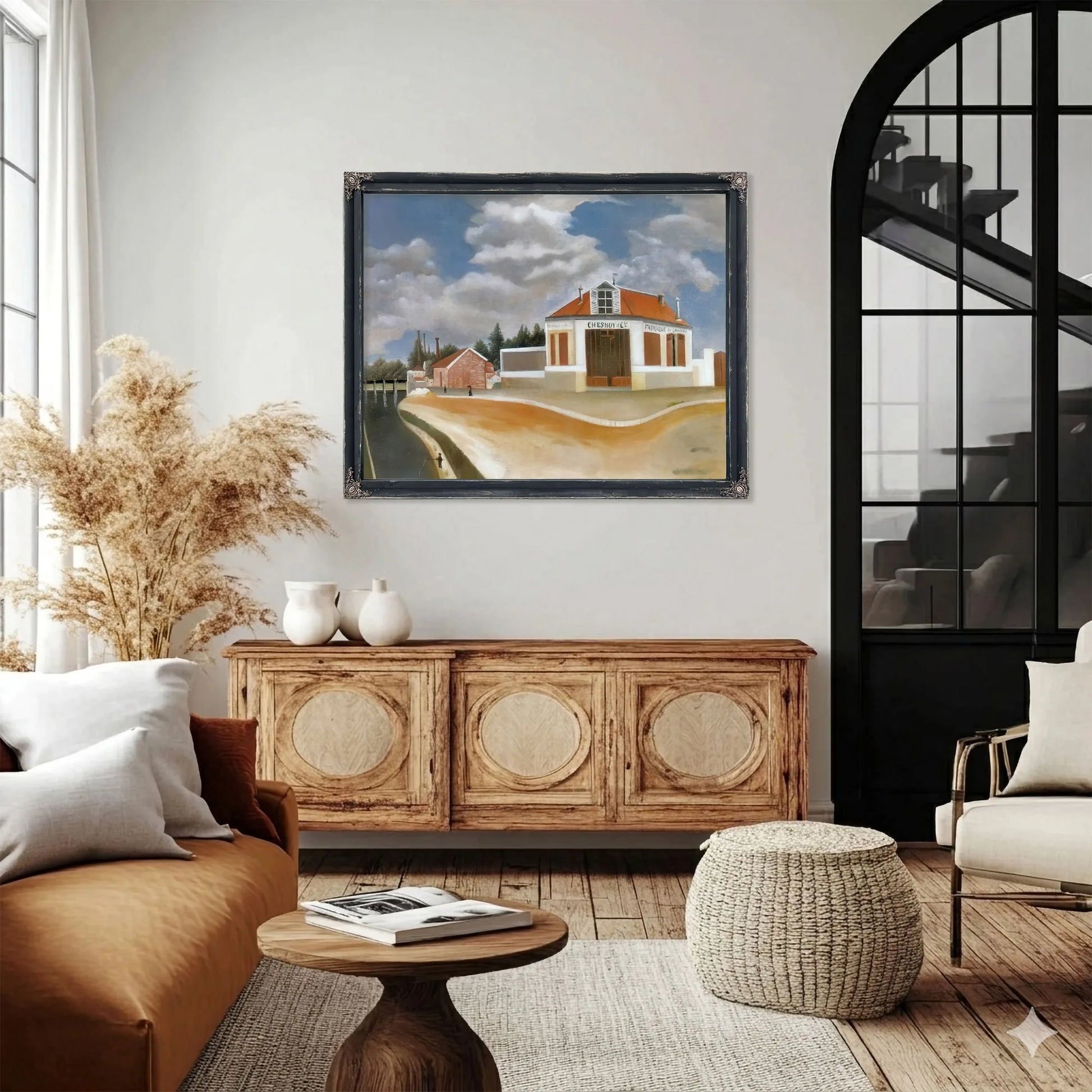 Chair Factory About 1897 La Fabrique De Chaises By Henri Rousseau Fine Art Print