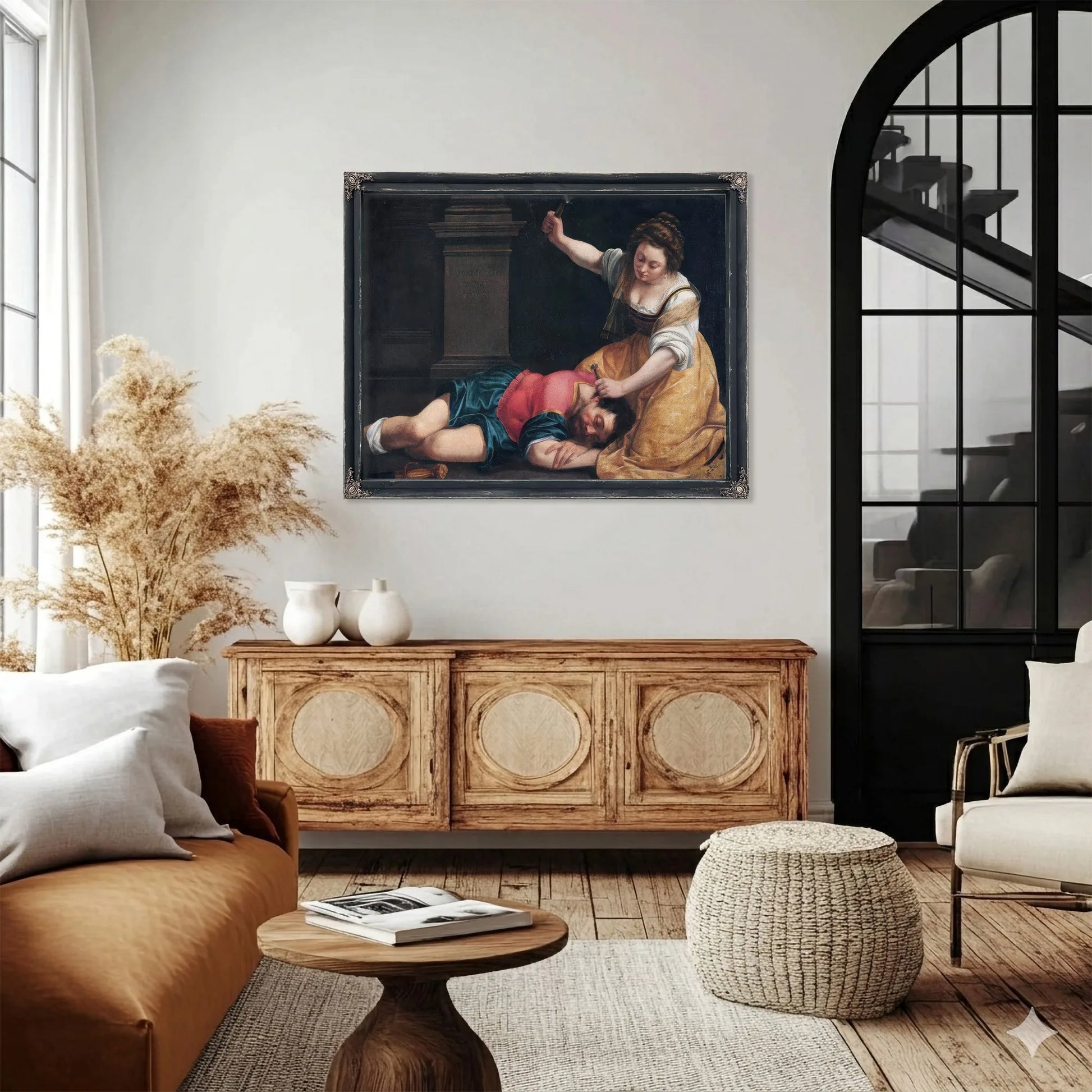 Jael And Sisera 1620 By Artemisia Gentileschi Fine Art Print