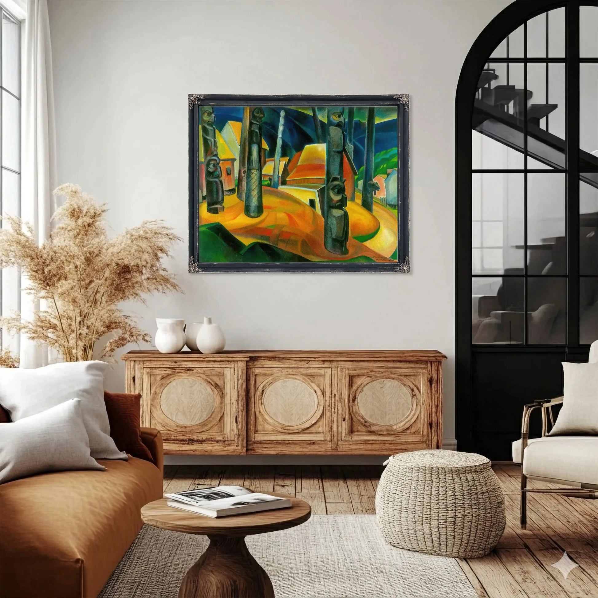 Kisplax Village By Emily Carr Fine Art Print
