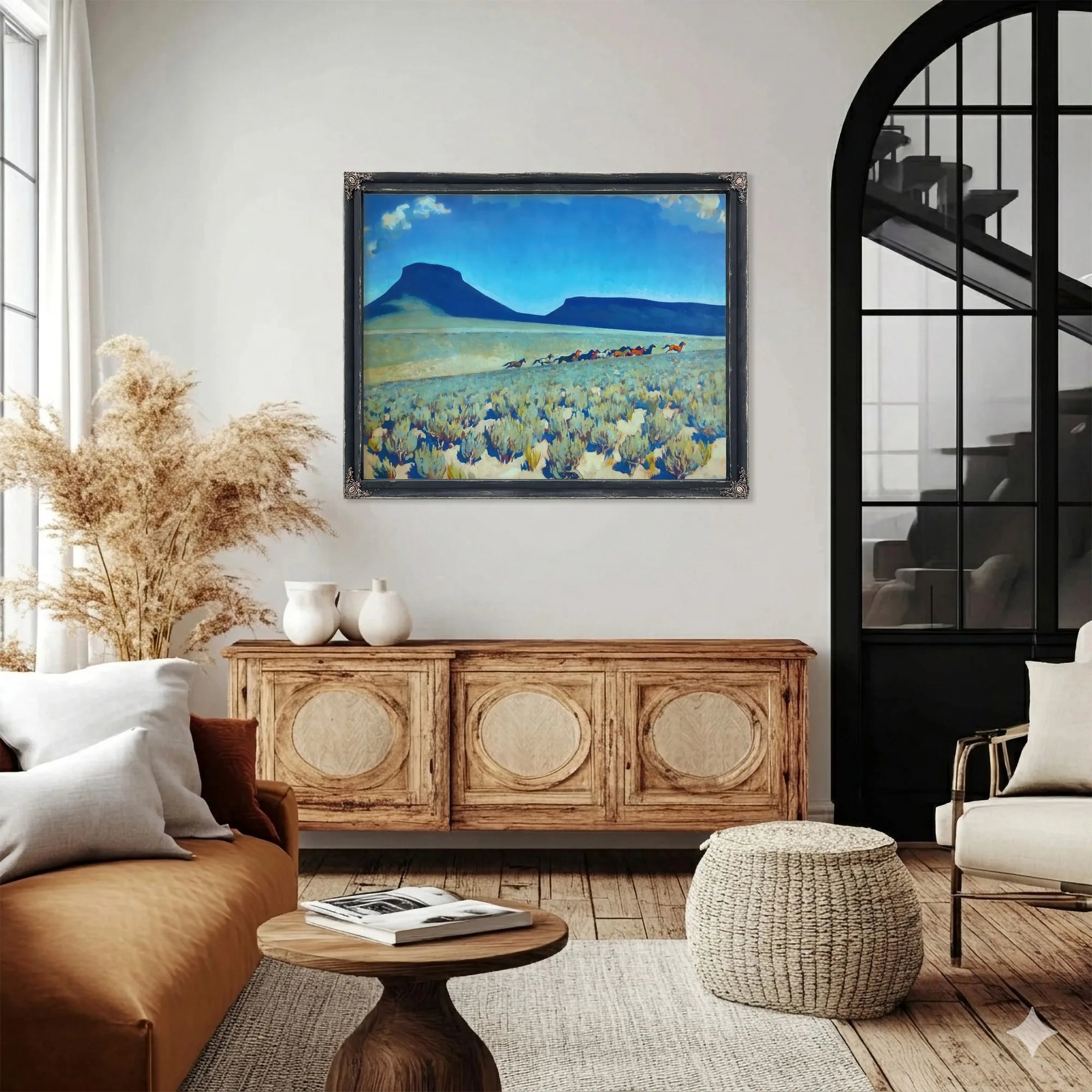 Wild Horse Country Humboldt County Nevada By Maynard Dixon Fine Art Print