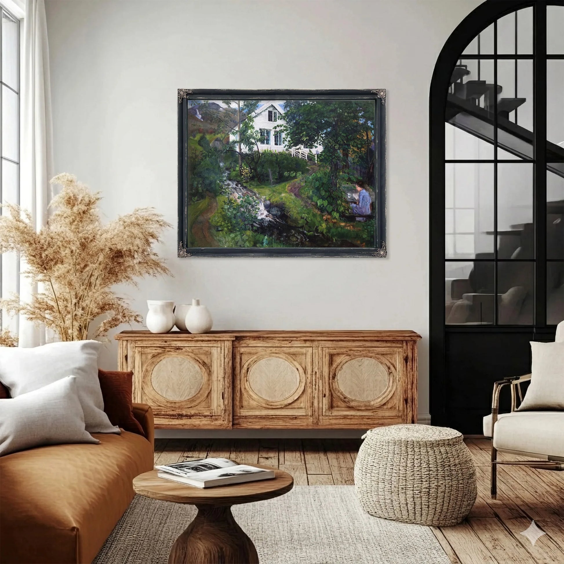 View Of The Parsonage By Nicolai Astrup Fine Art Print