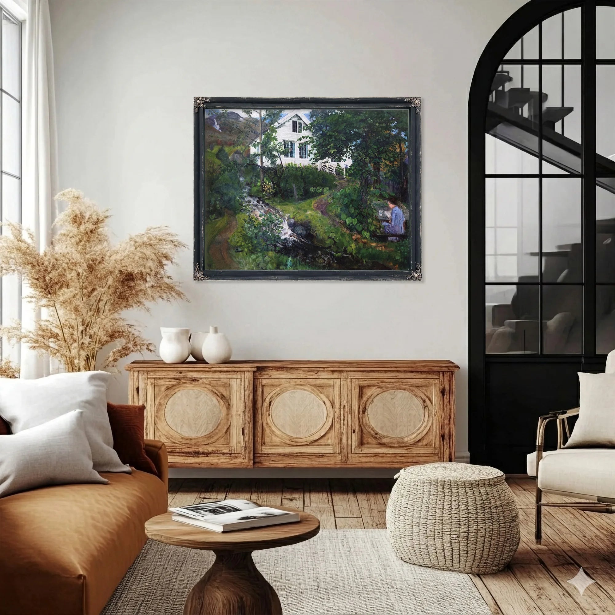 View Of The Parsonage By Nicolai Astrup Fine Art Print