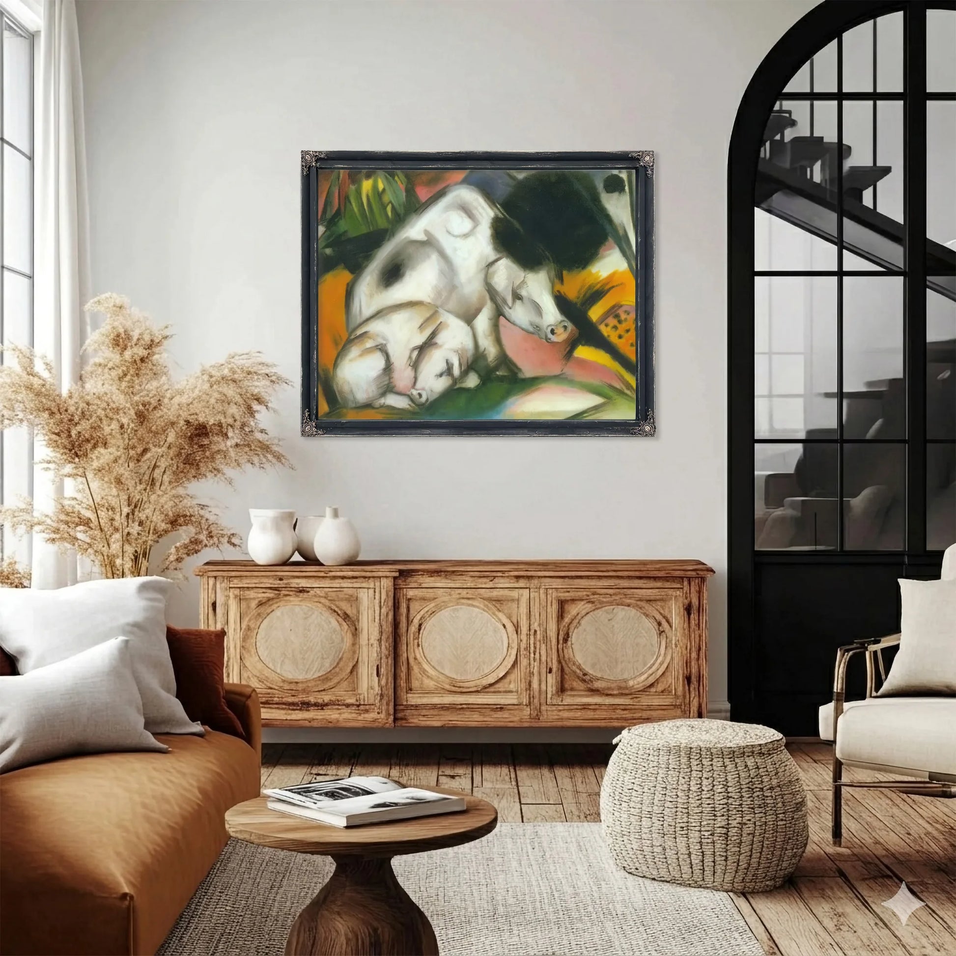 Pigs By Franz Marc Fine Art Print