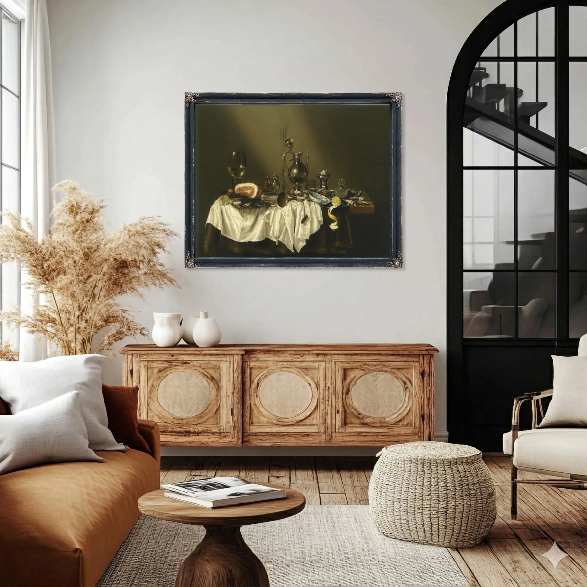Banquet Piece With Ham By Willem Claesz Heda Fine Art Print