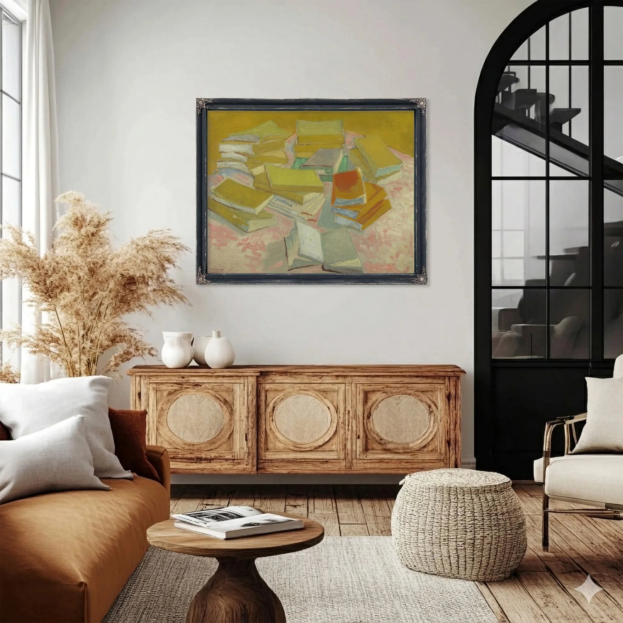 Piles Of French Novels By Vincent Van Gogh Fine Art Print